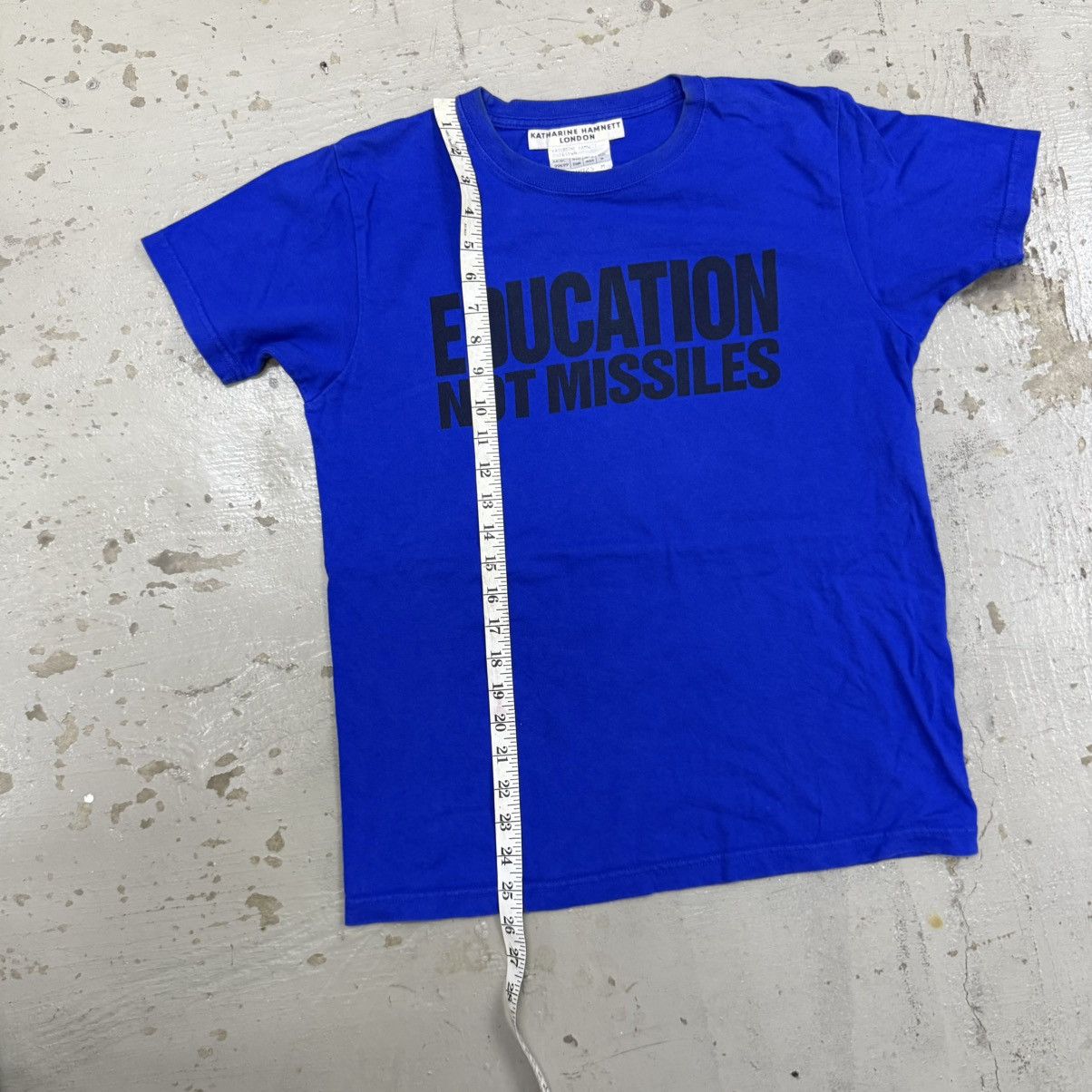 Katharine Hamnett London Rare Vintage Katharine Hamnett "Education Not Missiles" Tee Size US M / EU 48-50 / 2 - 8 Thumbnail