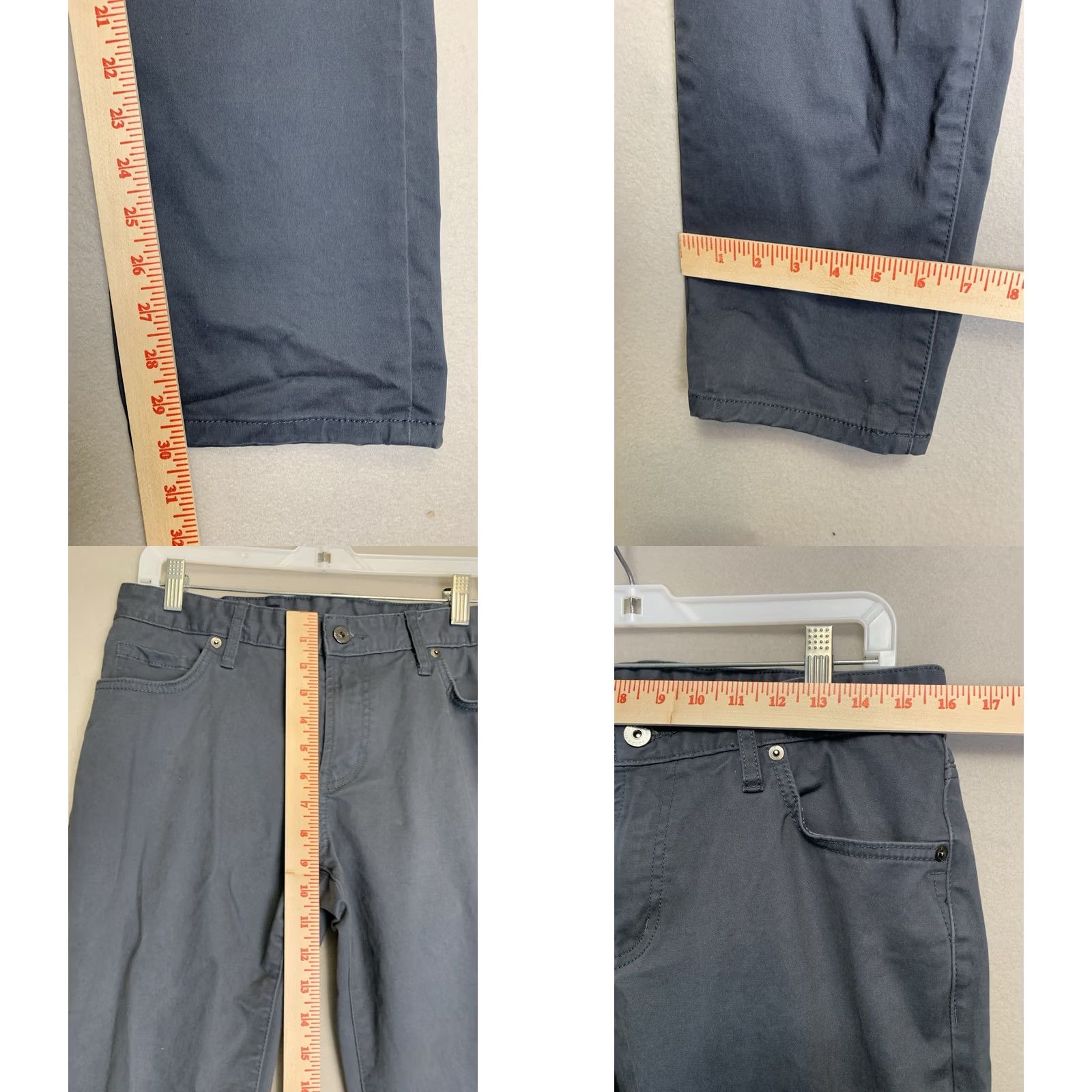 Vintage 7 Diamonds Pants Mens 30x32 Gray Clifton Straight Stretch Preppy Casual Size US 30 / EU 46 - 8 Thumbnail