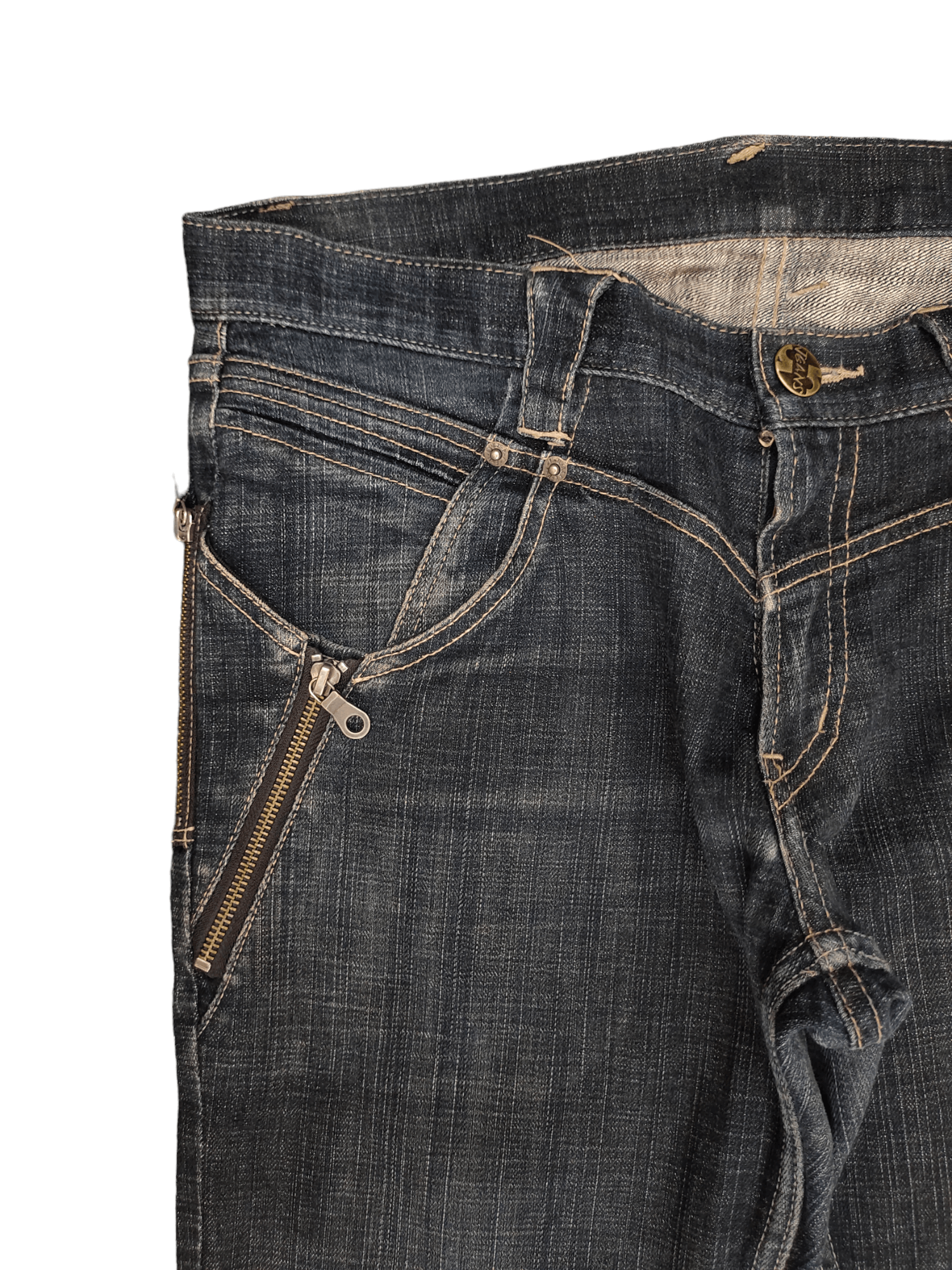 PPFM Ppfm Multi Zipper Pocket Denim Jeans Undercovers Style Size US 34 / EU 50 - 4 Thumbnail