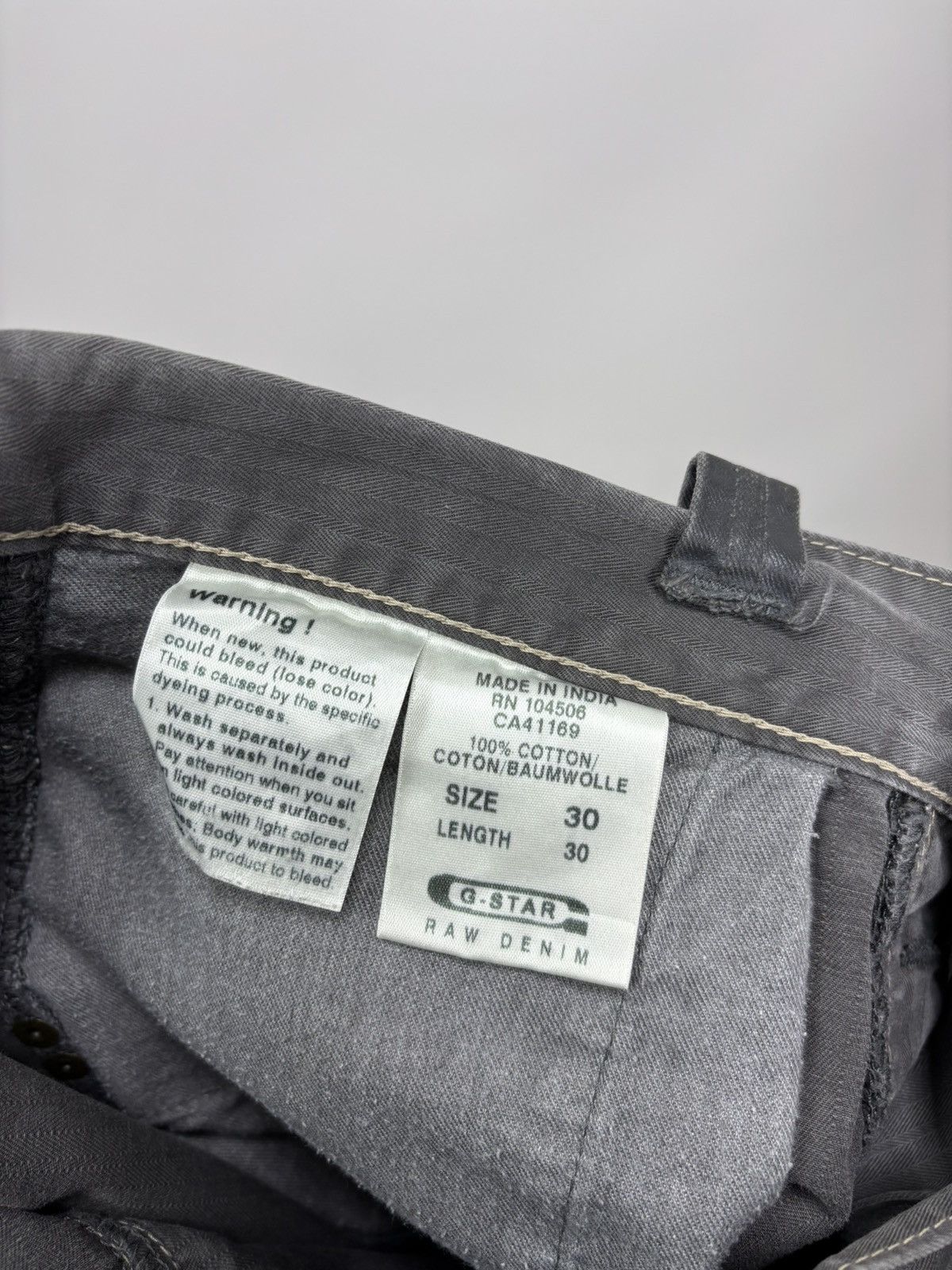 G-Star Mens pants Y2k G Star Raw Size 30 Color Gray Size US 30 / EU 46 - 13 Thumbnail