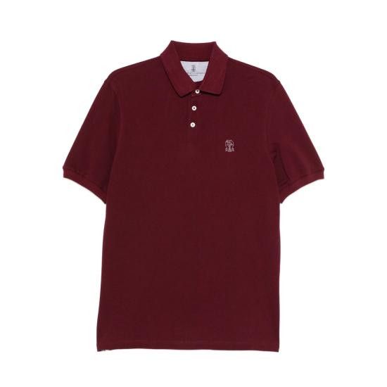 Brunello Cucinelli BRUNELLO CUCINELLI Men Polo Shirts ME8548770 COA16 RED Size US M / EU 48-50 / 2 - 1 Thumbnail