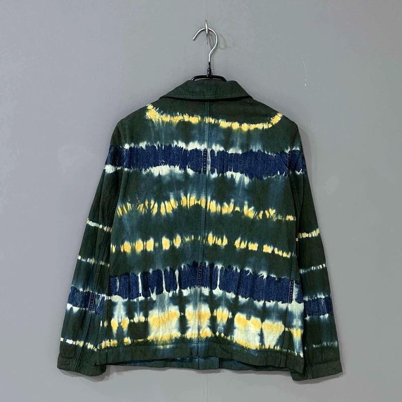 Dior Dior Tie-Dye Denim Jacket with Bee Logo Size US M / EU 48-50 / 2 - 3 Thumbnail