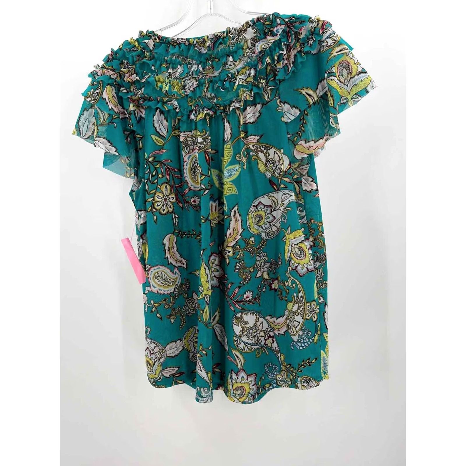 Vintage Pre-Owned WHBM Green Size Small Blouse Size S / US 4 / IT 40 - 2 Thumbnail