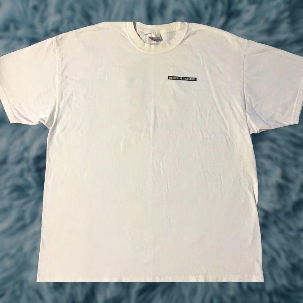 Vintage VINTAGE 90s Museum Of Tolerance Shirt XL White Grunge Kindness Friendship 80s 90s Retro Rock Casual Men Shirt XL White Nike? Size US XL / EU 56 / 4 - 1 Thumbnail