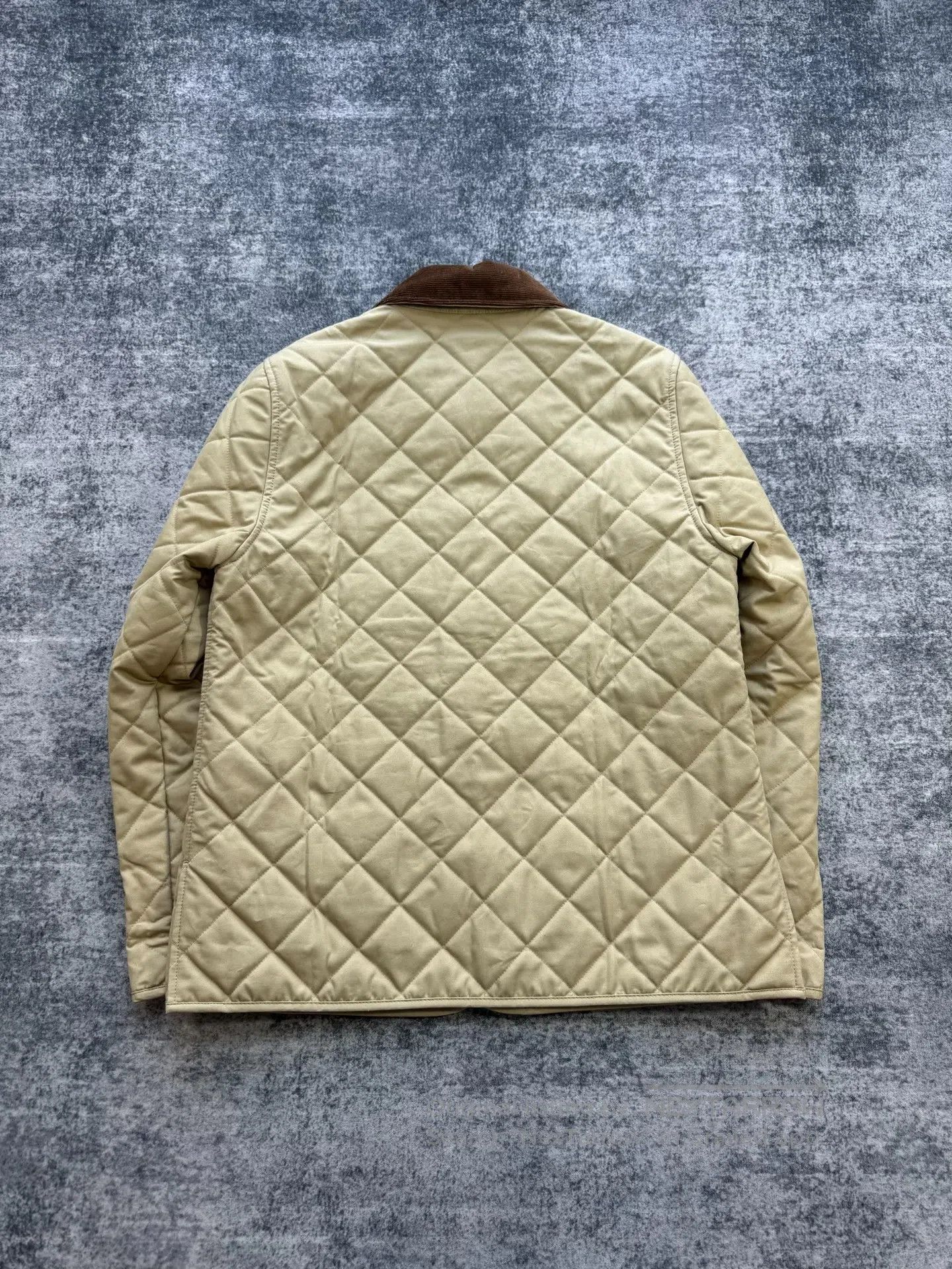 Celine CELINE Khaki Corduroy Collar Gold Button Carriage Padded J Size XS / US 0-2 / IT 36-38 - 2 Thumbnail
