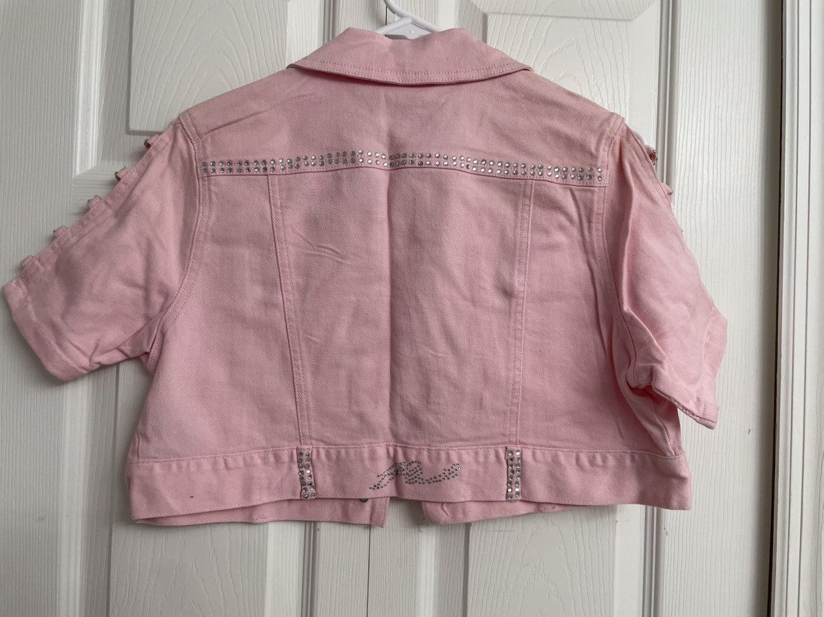 Vintage Vintage Platinum Plush Pink Jacket With Rhinestones Size L / US 10 / IT 46 - 7 Thumbnail