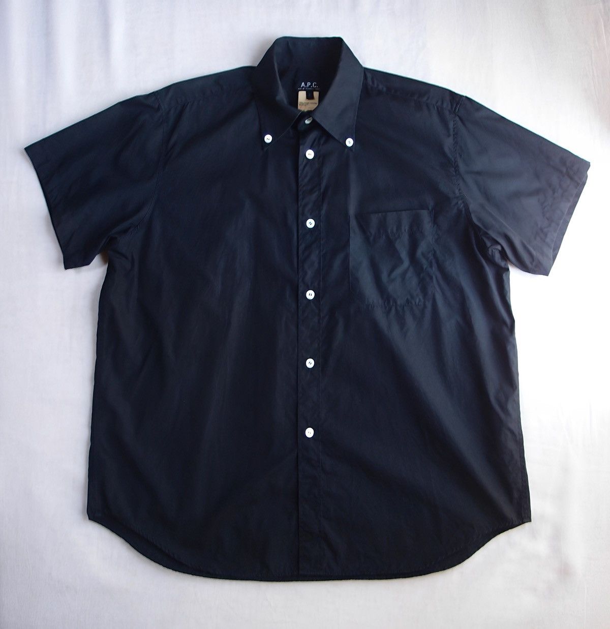 A.P.C. A.P.C. ÉTÉ 2000 Black Button Down Shirt Size2 Made in France Size US L / EU 52-54 / 3 - 1 Thumbnail