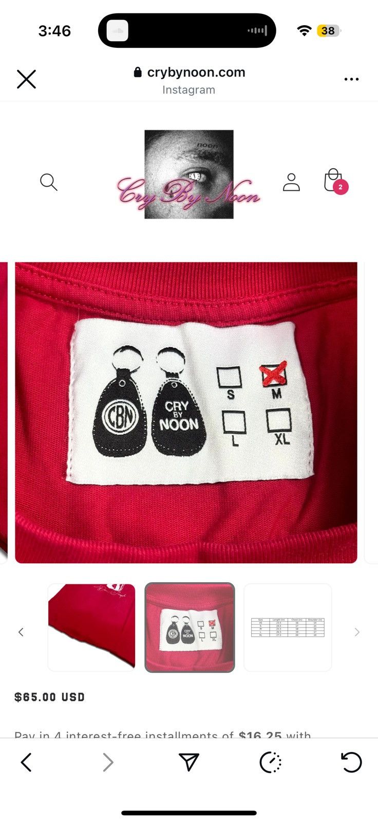 Other crybynoon The Insane T shirt Size US M / EU 48-50 / 2 - 8 Thumbnail