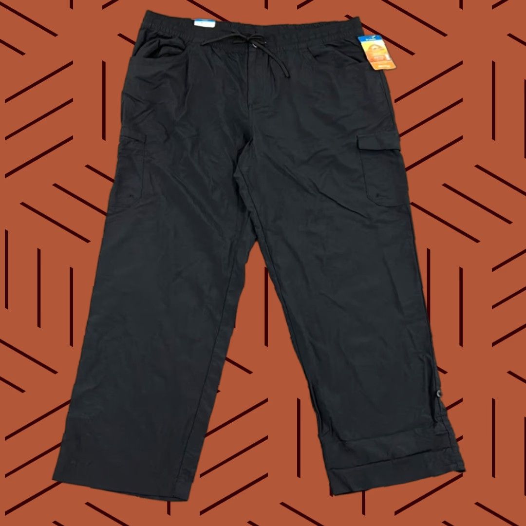 Vintage COLUMBIA Womens Pants XL Black 27" Inseam Capris Hiking Street Style Casual Outdoor Sports Size 40" / US 18 - 1 Thumbnail