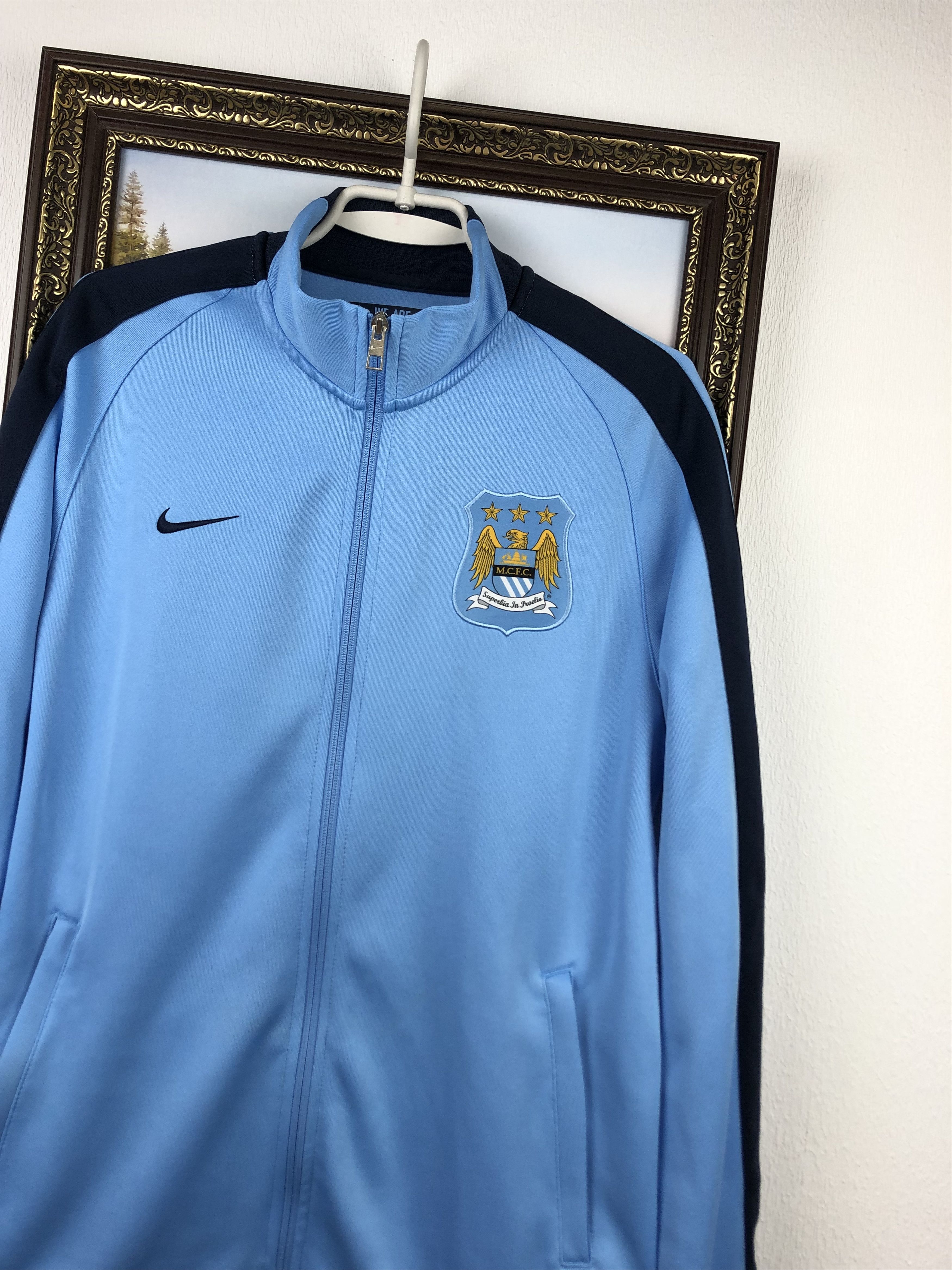 Nike Manchester City Football Nike Jacket Soccer Track Top Rare Size US L / EU 52-54 / 3 - 4 Thumbnail