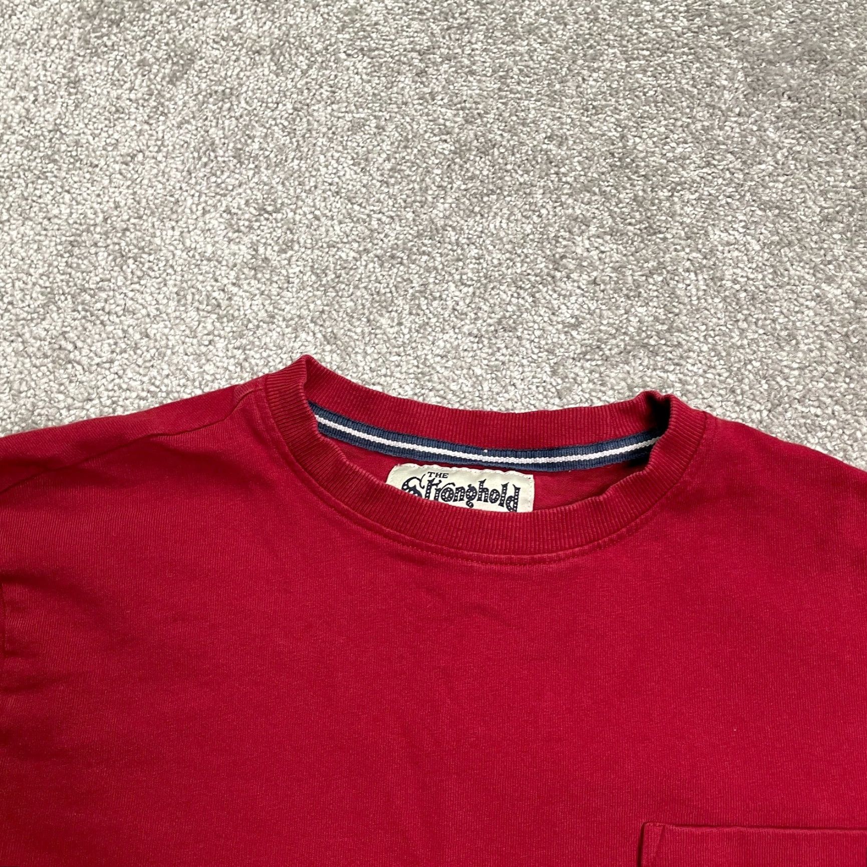 Primark Primark The Stronghold T-Shirt Mens Adult Small Red Cotton Crew Neck Short Sleeve Logo Size US S / EU 44-46 / 1 - 3 Thumbnail