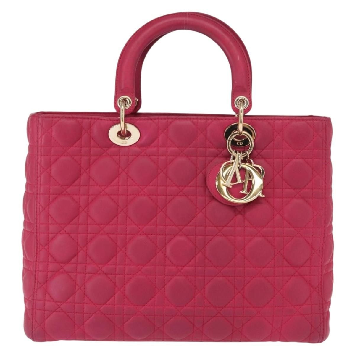 Dior Christian Dior Lady Dior Bag Cannage Quilt Lambskin Size ONE SIZE - 1 Thumbnail