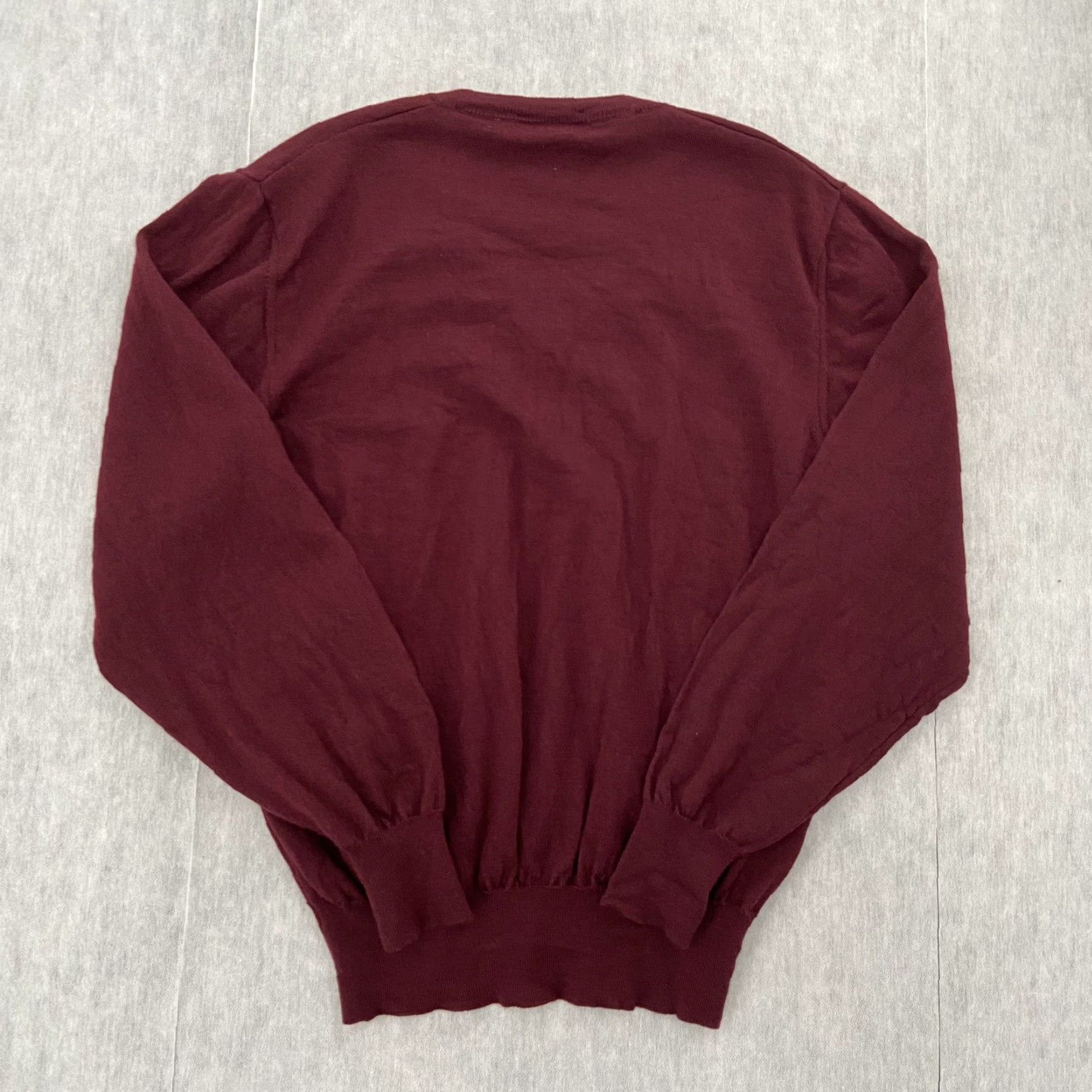 Lord & Taylor VINTAGE LORD & TAYLOR Sweater Adult Large Red Wool V-Neck Made in Italy Mens Size US L / EU 52-54 / 3 - 2 Thumbnail