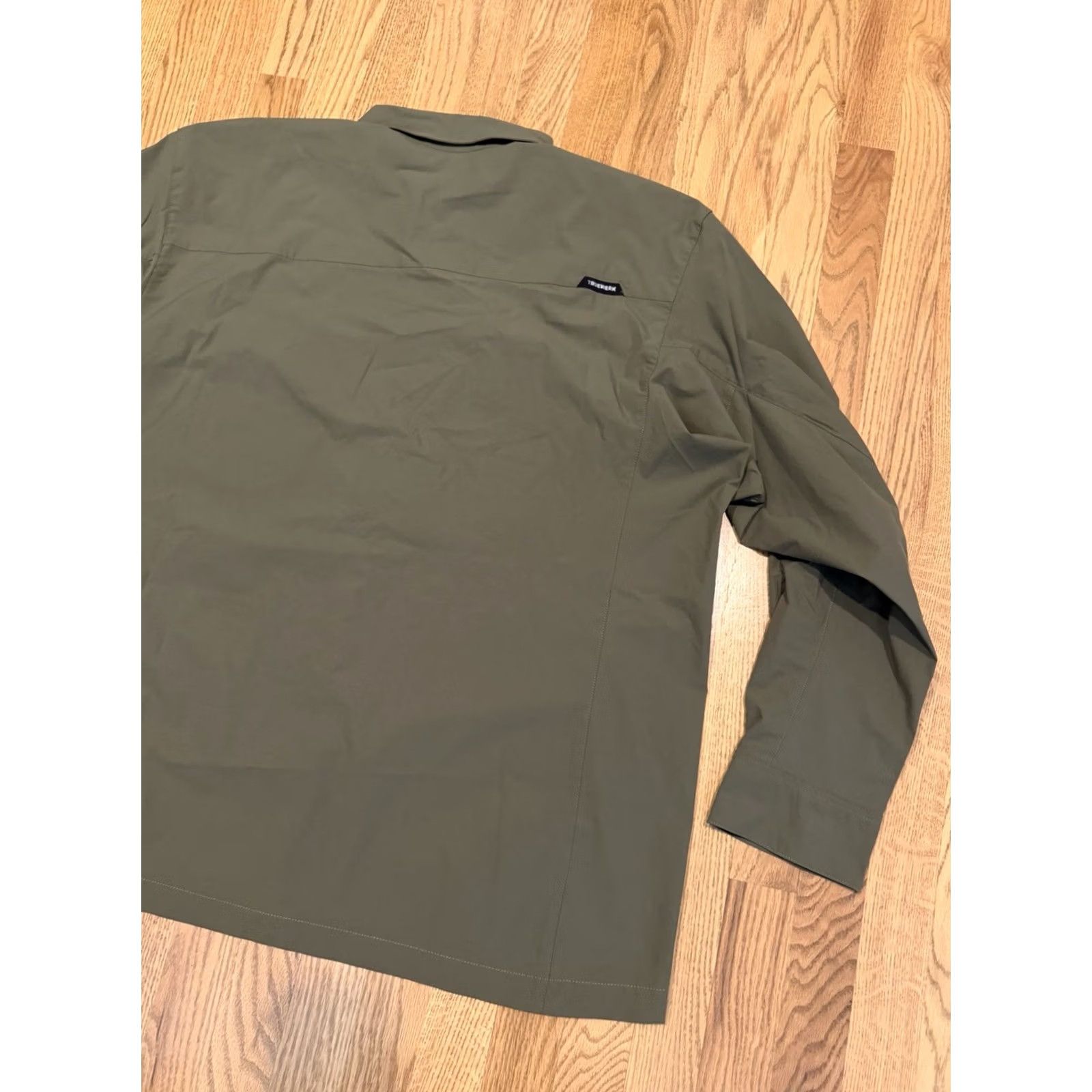 Vintage Truewerk Cloud Shirt Men 3XL Long Sleeve Button-Up Green Lightweight Pockets Breathable Solid Work Shirt Mens Big & Tall Size US XXL / EU 58 / 5 - 4 Thumbnail