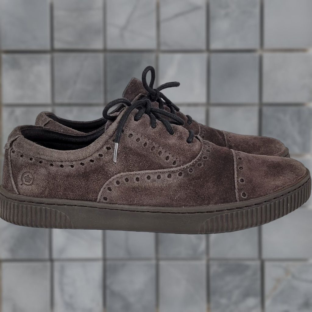 Born Born Womens Cymbal Suede Cap Toe Sneakers Brown Size 8 Shoes Size ONE SIZE - 1 Thumbnail