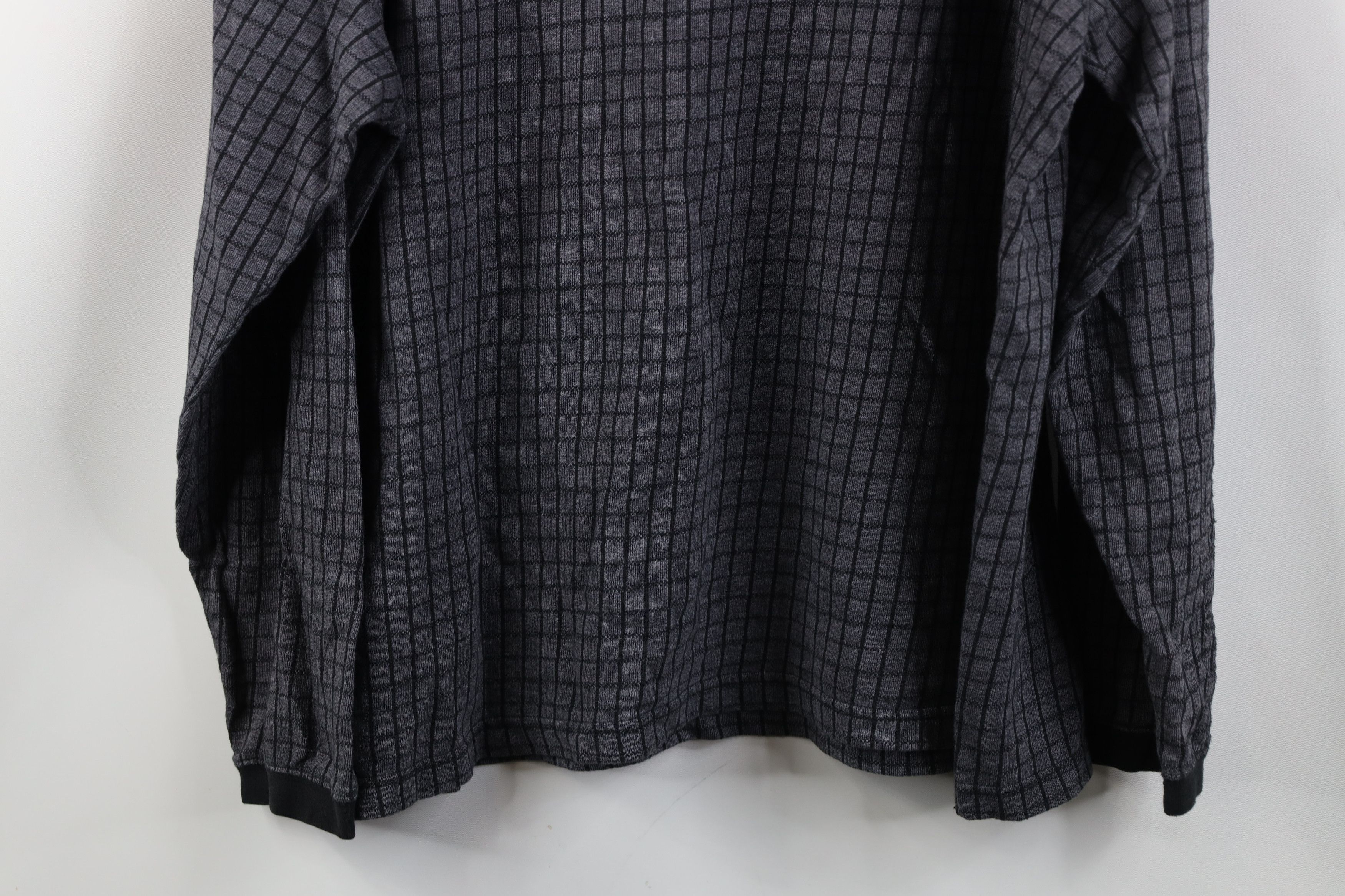Vintage Vintage 90s Streetwear Long Sleeve Rugby Polo Shirt Plaid Size US XXL / EU 58 / 5 - 13 Thumbnail