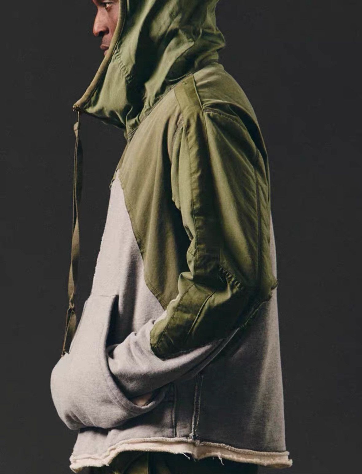 Greg Lauren greg lauren Military fabric patchwork hoodie 2506-Nextarrow Size US S / EU 44-46 / 1 - 7 Thumbnail