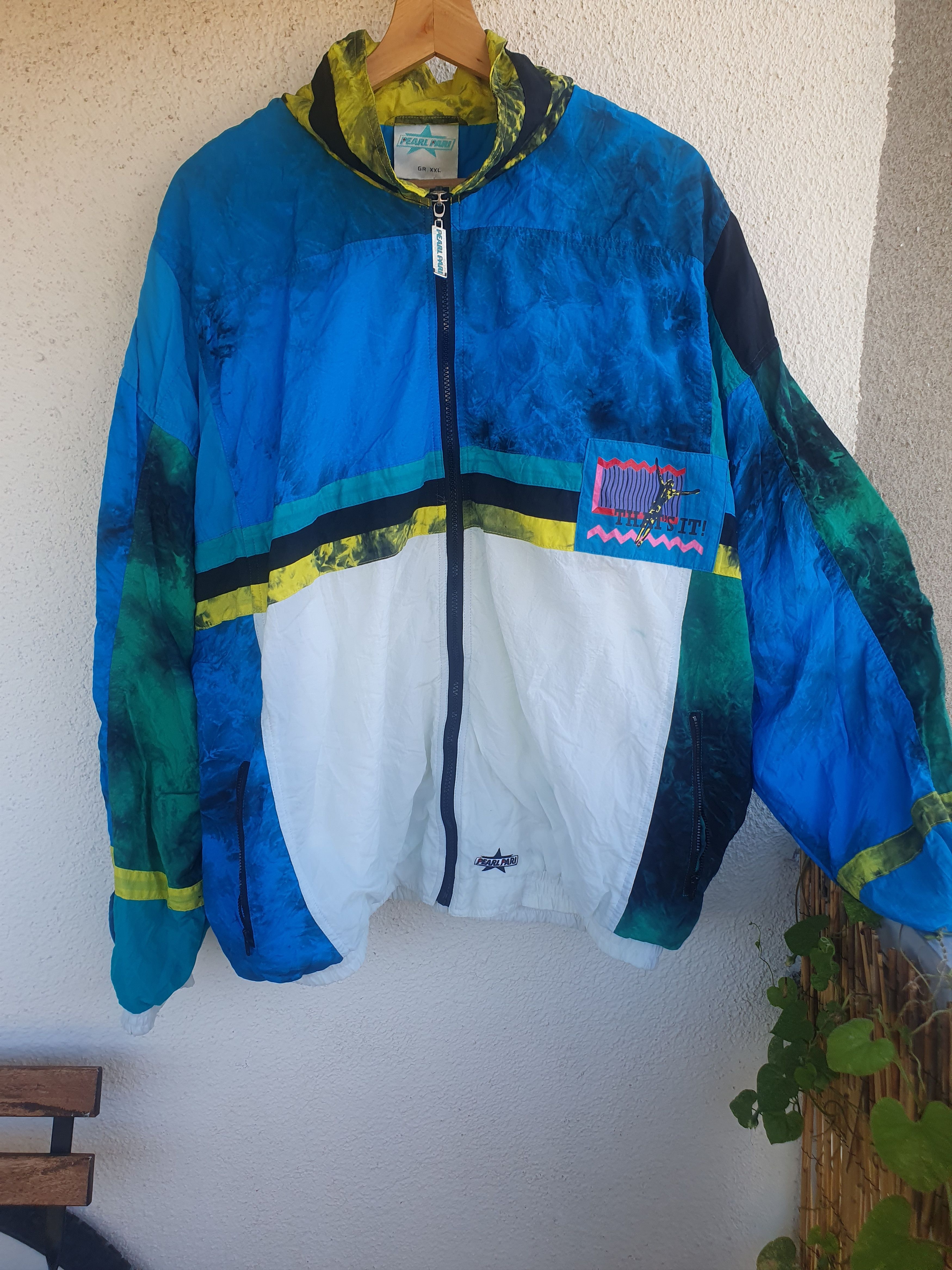 Vintage Pearl Pari Vintage Tye Dye Windbreaker Track Jacket sz XXL Size US XXL / EU 58 / 5 - 1 Thumbnail
