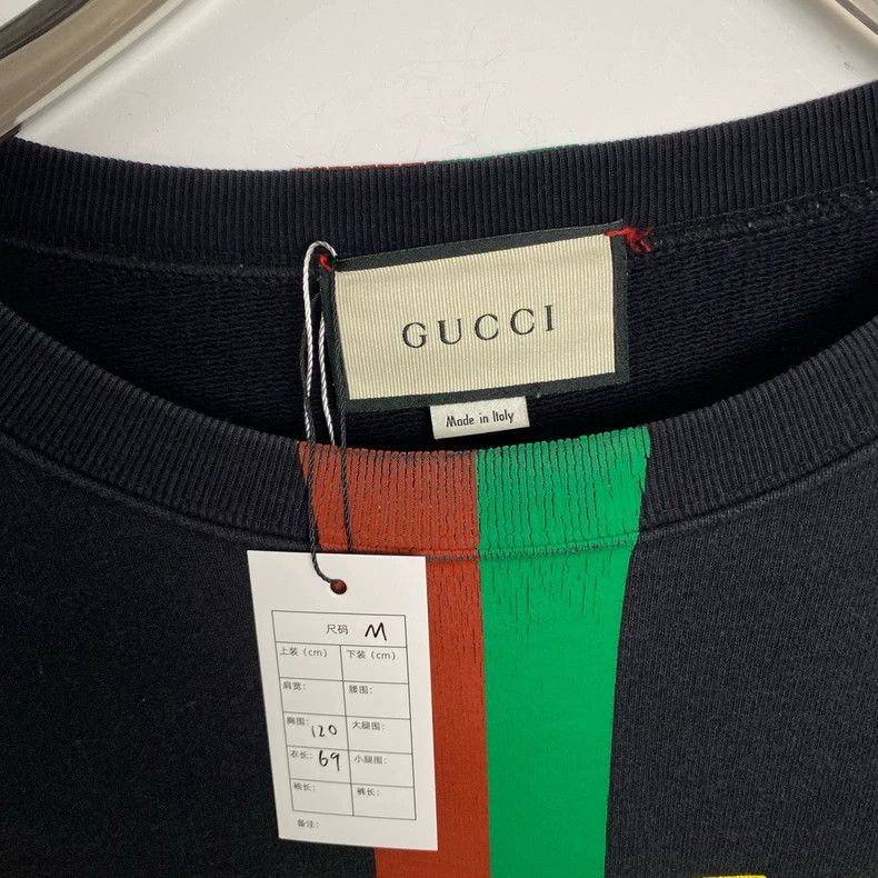 Gucci Gucci NOT FAKE red and green striped sweatshirt 2502-Nextar Size US M / EU 48-50 / 2 - 2 Thumbnail