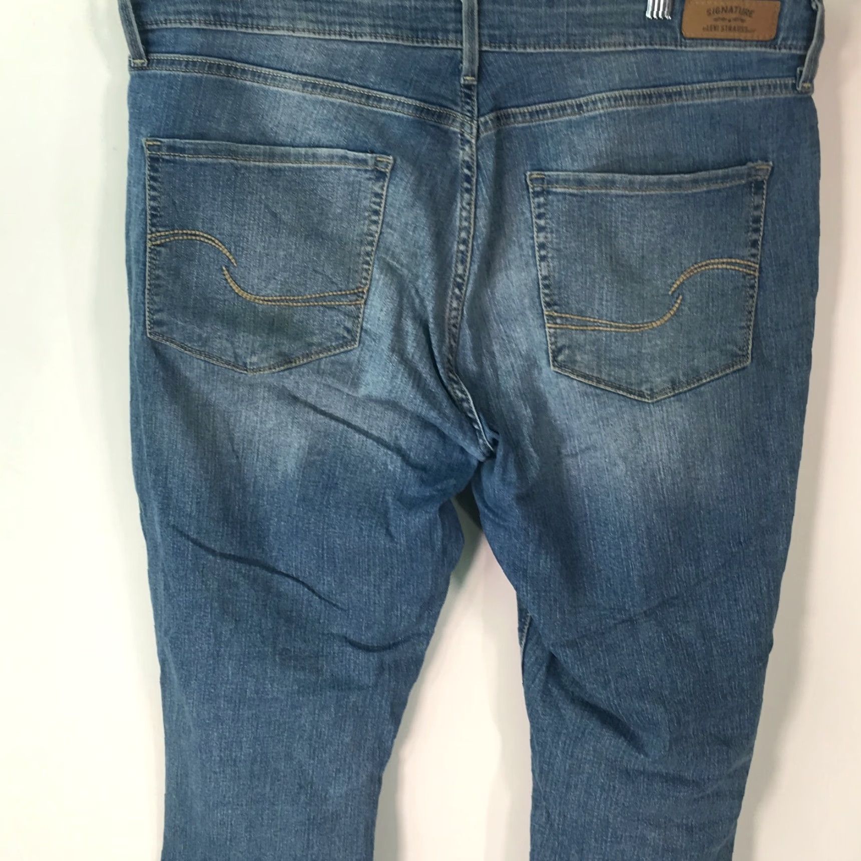CO Signature By Levi Strauss & Co Womens Modern Skinny Blue Denim Jeans Size 33X32 Size 24" / US 00 / IT 34 - 3 Thumbnail