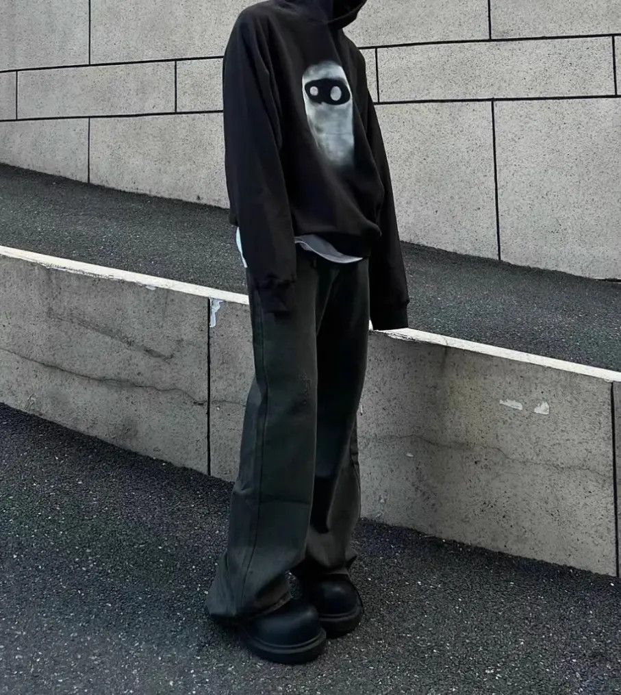 Japanese Brand × Jean Retro wide leg micro flared jeans Size US 32 / EU 48 - 2 Thumbnail