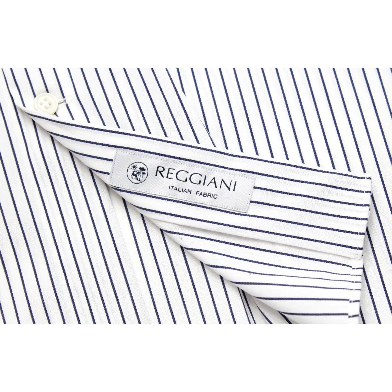 Suitsupply Suitsupply Slim Fit Formal Shirt Men's 3XL Button-Up Pinstriped Stretch White Dress Shirt Button-Up Formal, Business Mens 3XL White Size 48R - 7 Thumbnail