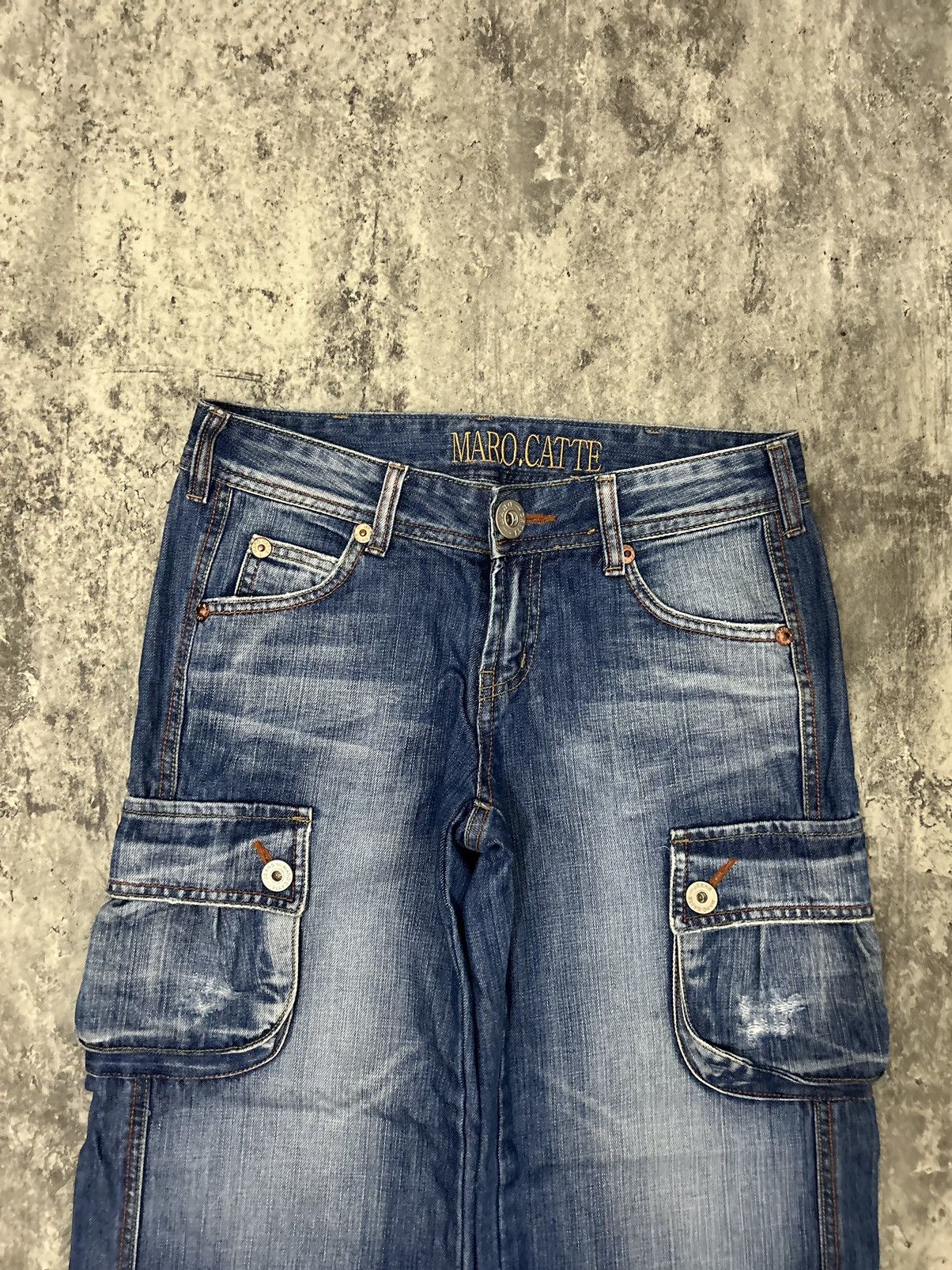 Hysteric Glamour × Japanese Brand × Seditionaries Maro Cate Cargo Baggy Distressed Jeans Size US 30 / EU 46 - 5 Thumbnail