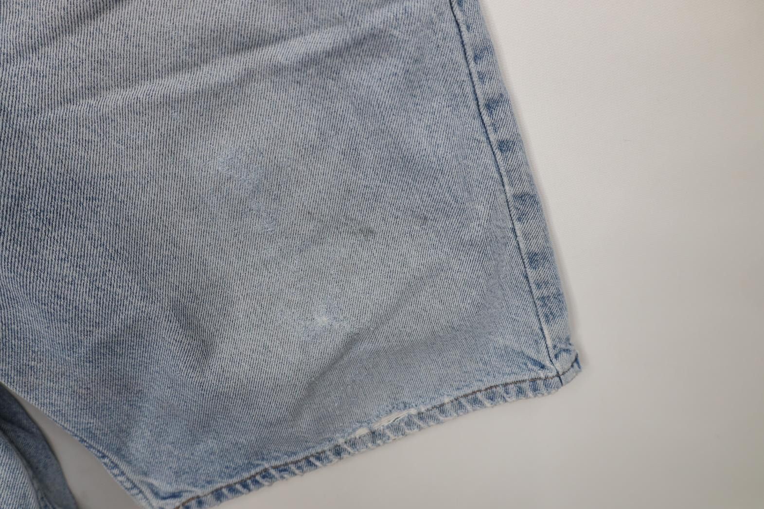 Tommy Hilfiger Vintage 90s Tommy Hilfiger Spell Out Baggy Denim Jean Shorts Size US 34 / EU 50 - 6 Thumbnail