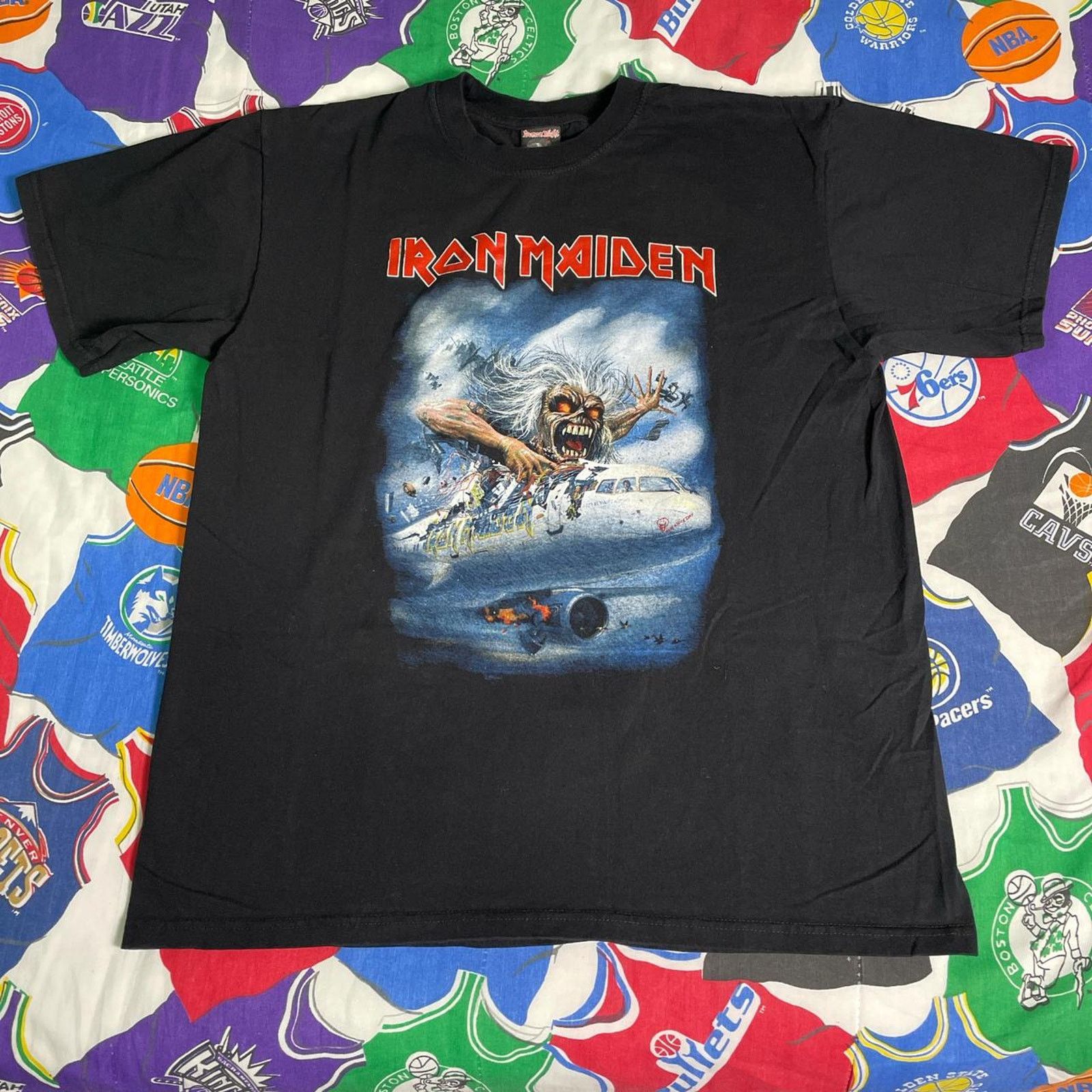 Vintage Y2K 2009 Iron Maiden Flight 666 The Movie Mexican Boot Tee Size US L / EU 52-54 / 3 - 1 Thumbnail