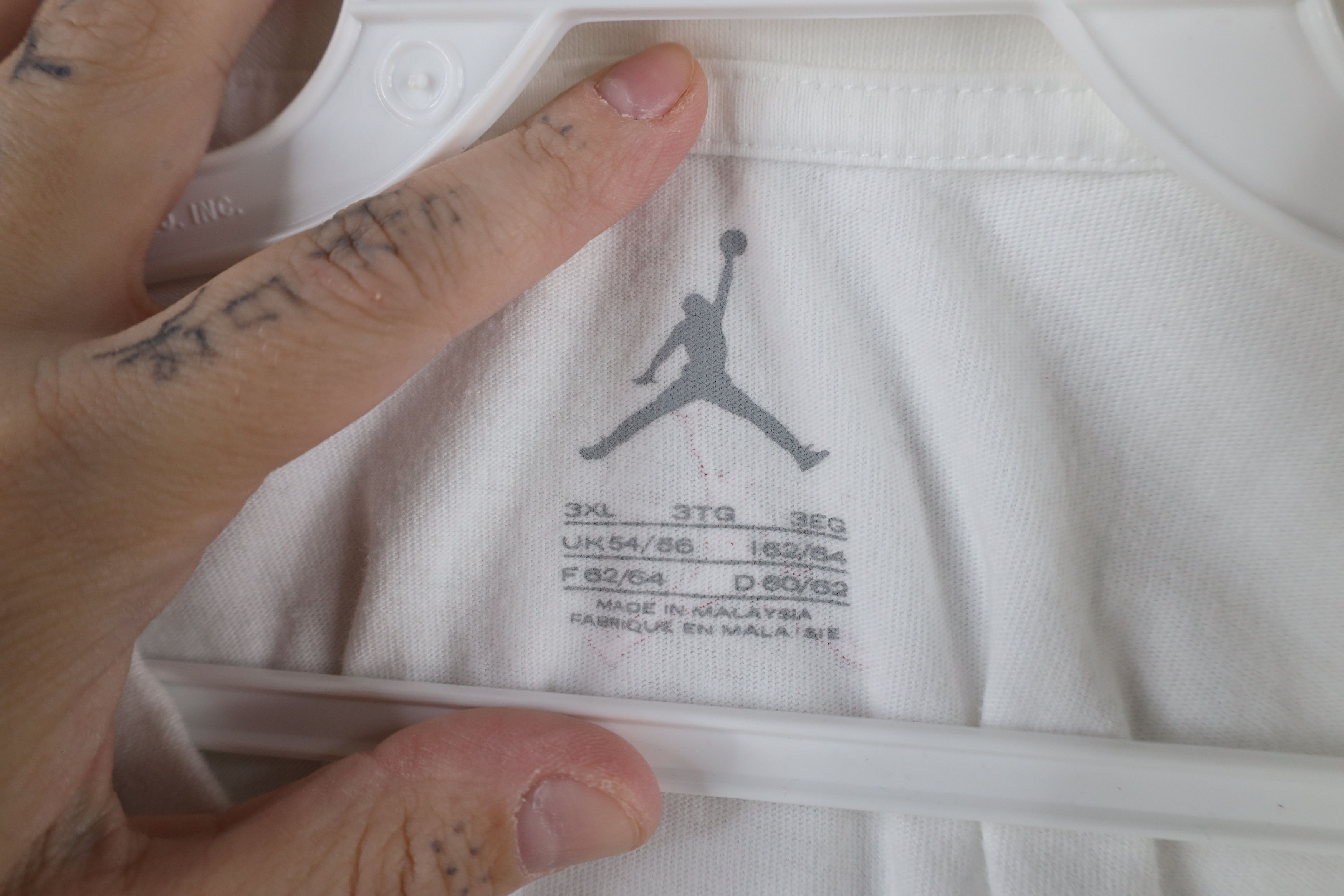 Nike × Vintage Nike Air Jordan Sleep Hoop Repeat Legendary T-Shirt White Size US XXL / EU 58 / 5 - 5 Thumbnail