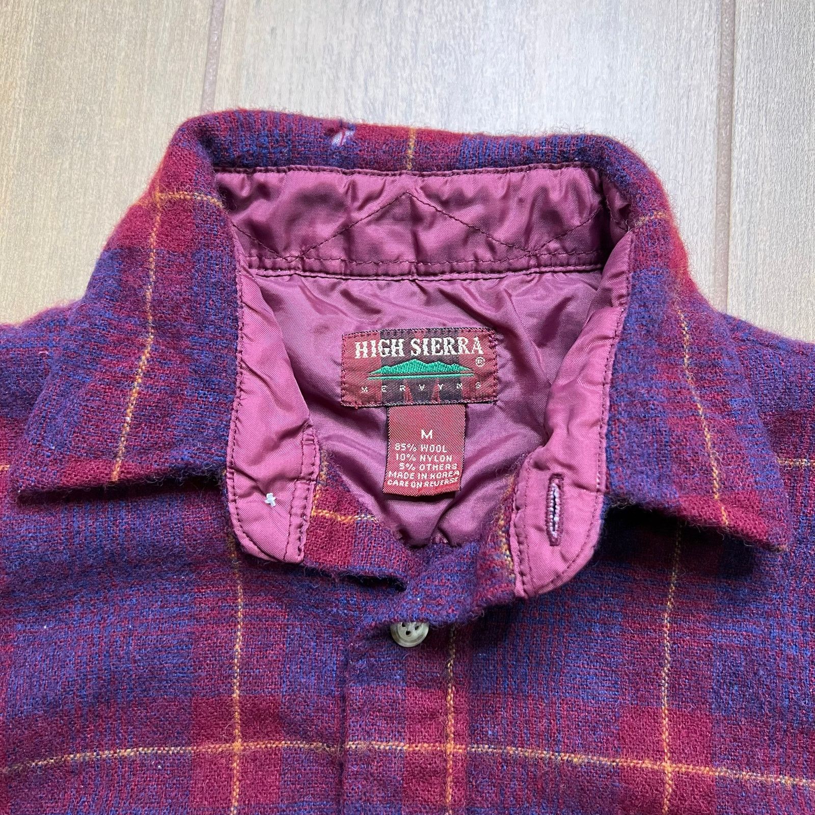 High Sierra Vintage High Sierra Wool Plaid Shirt Jacket Mens M Flaws Size US M / EU 48-50 / 2 - 2 Thumbnail
