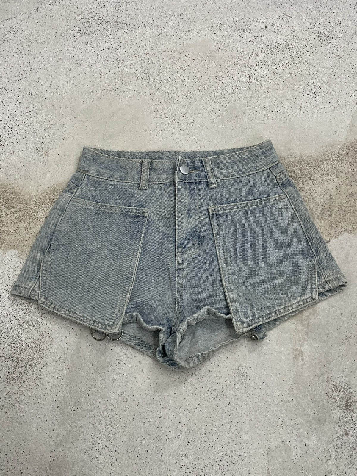 Japanese Brand Light Blue Tactical Women Short Size 25" / US 0 / IT 36 - 3 Thumbnail