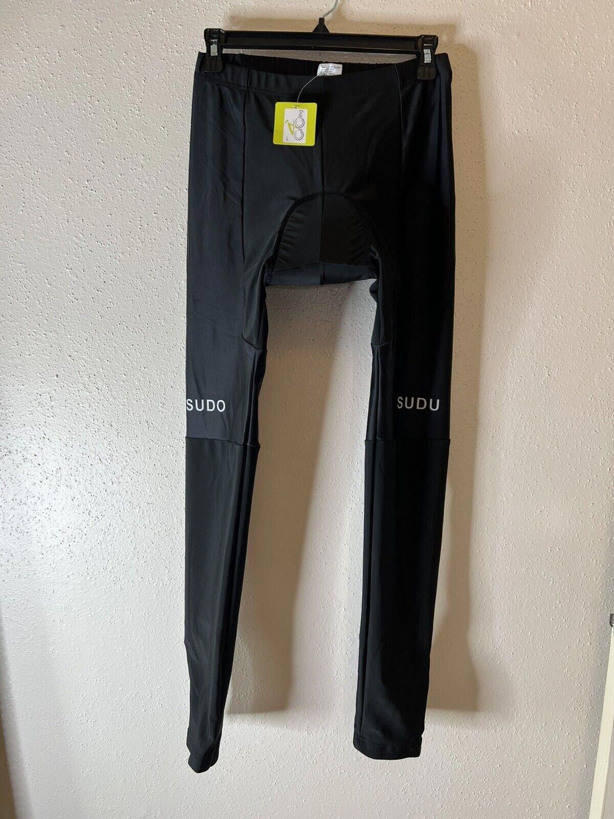 Designer Sudu Sudu Cycling Pants Large Black Size ONE SIZE - 2 Thumbnail