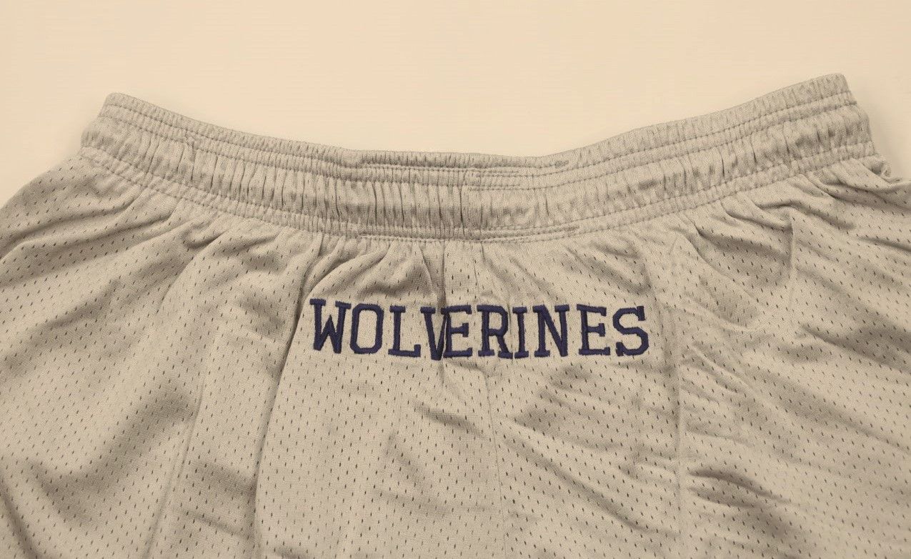 Adidas × Vintage Vintage Adidas University of Michigan Football Shorts USA Size US 36 / EU 52 - 9 Thumbnail