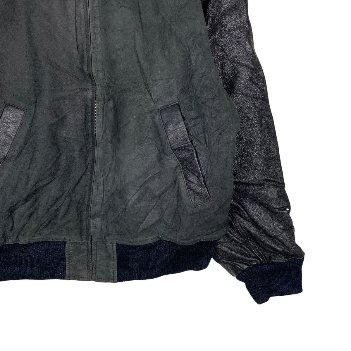 Mr. Junko Vintage Mr Junko Jeans Big Logo Leather Jacket Size US L / EU 52-54 / 3 - 5 Thumbnail