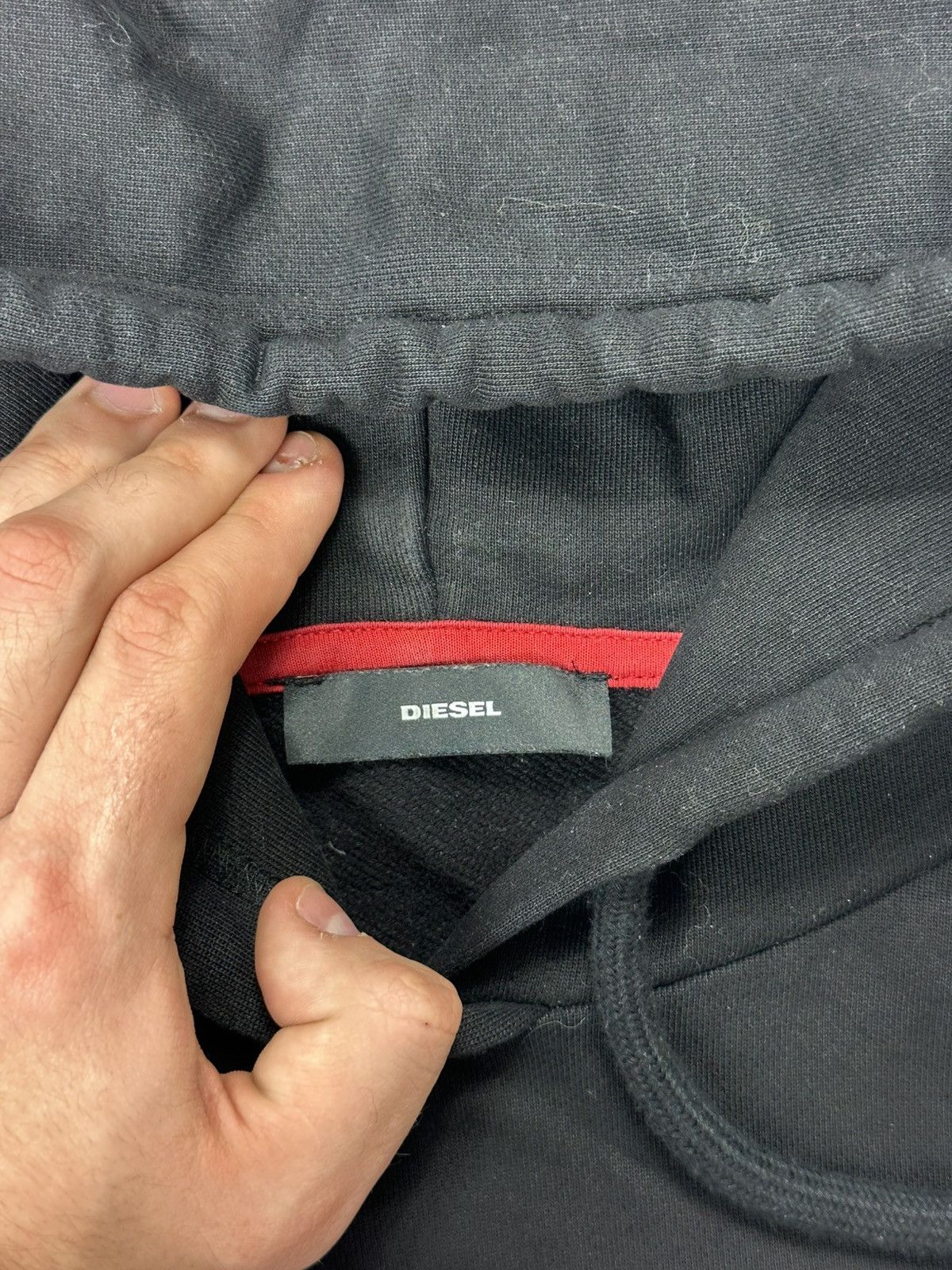 Diesel Diesel Hoodie Box Logo Centre Black Size US XL / EU 56 / 4 - 8 Thumbnail