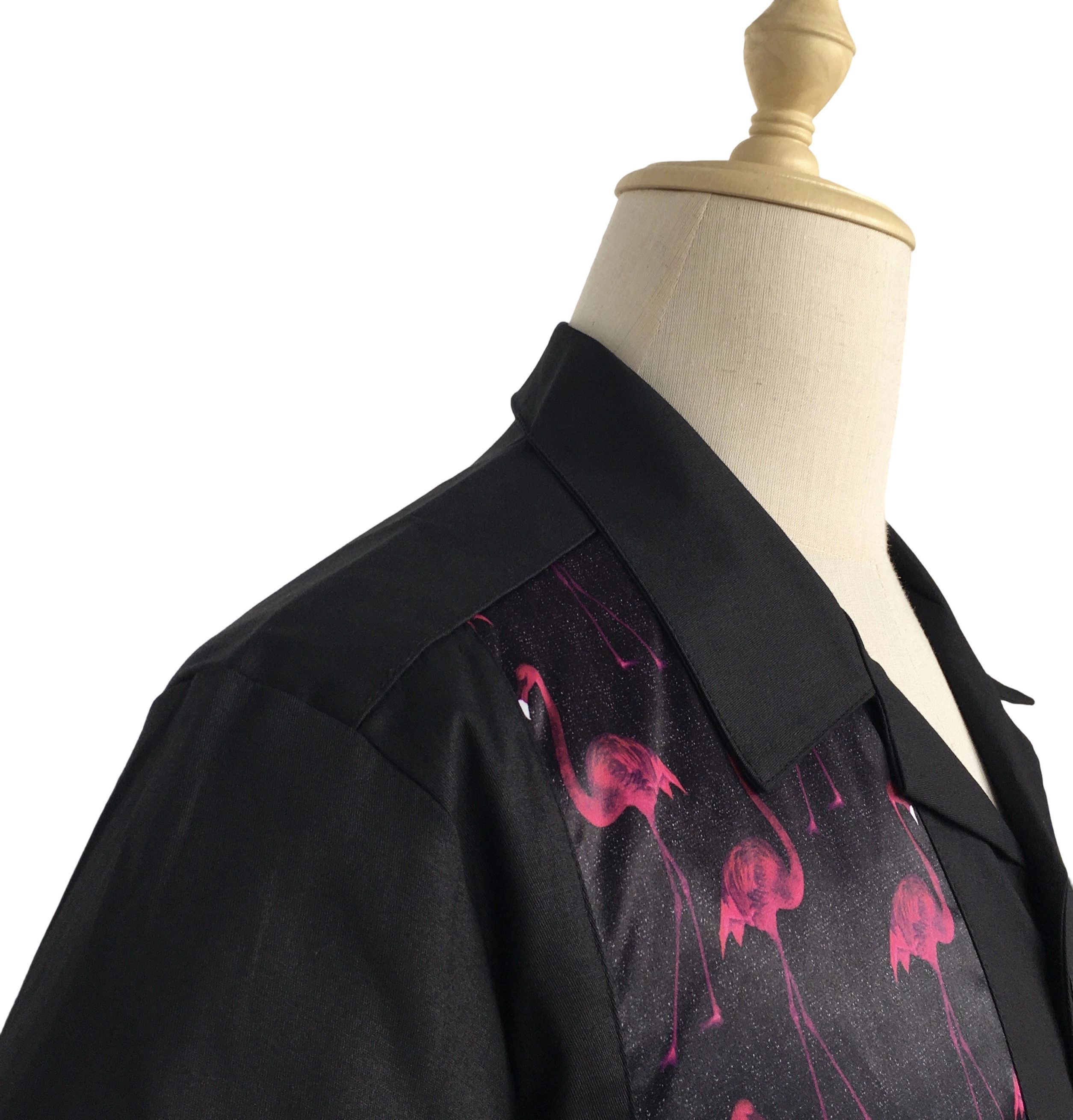 Other Black Casual Bowling Shirts Flamingo Panel Vintage Style Size US L / EU 52-54 / 3 - 7 Thumbnail