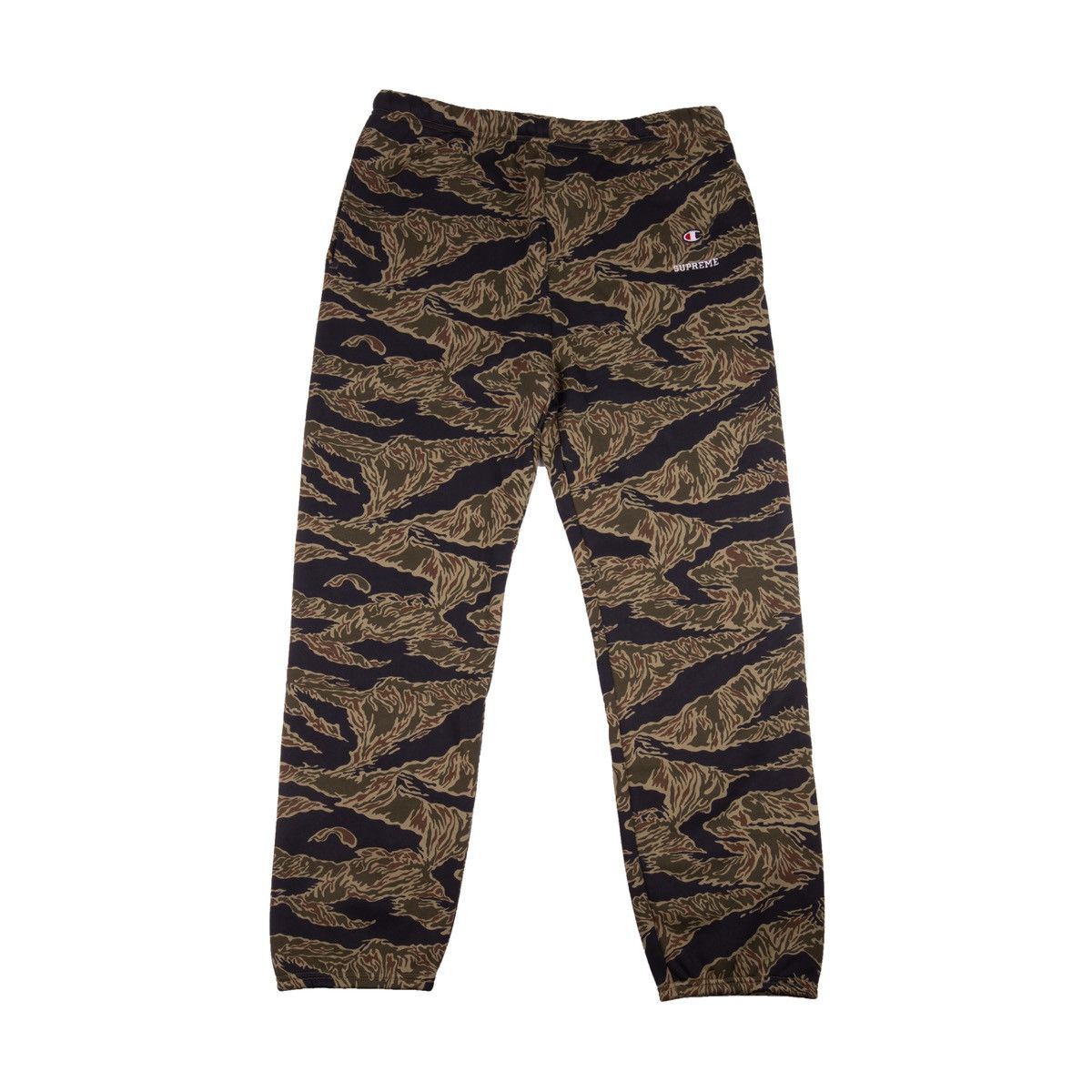 Champion × Supreme SUPREME FW15 X CHAMPION TIGER STRIPE CAMO SWEATPANTS SIZE XL Size US 36 / EU 52 - 1 Thumbnail