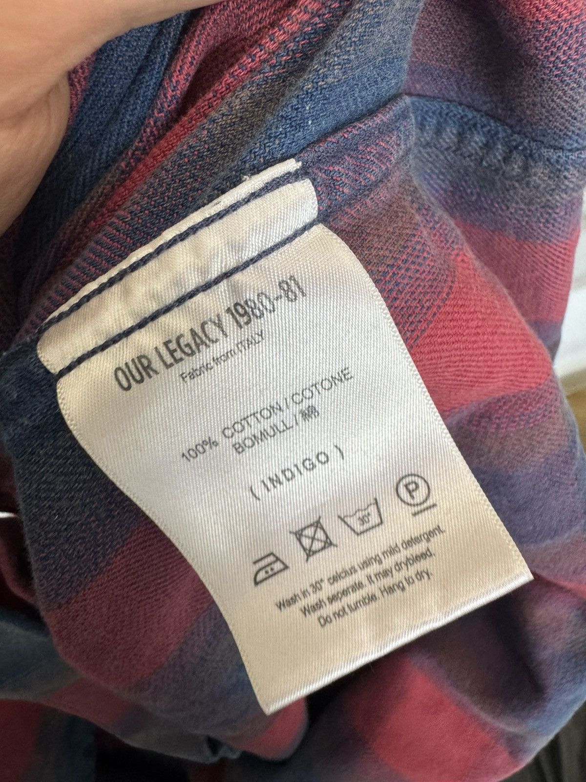Our Legacy Our Legacy Checkered Button Up Shirt Bleach Flannel Rare Size US M / EU 48-50 / 2 - 5 Thumbnail