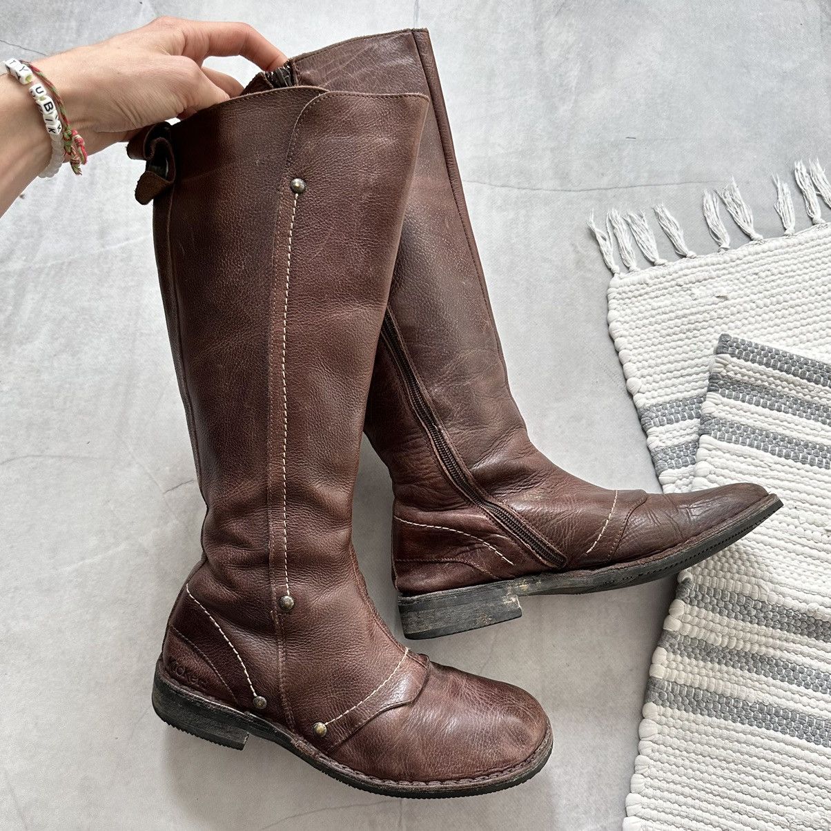 Marithe + Francois Girbaud 00s Kickers Boxing Biker Boots Moto Sneakers Bikkembergs Ash Size US 8 / IT 38 - 3 Thumbnail