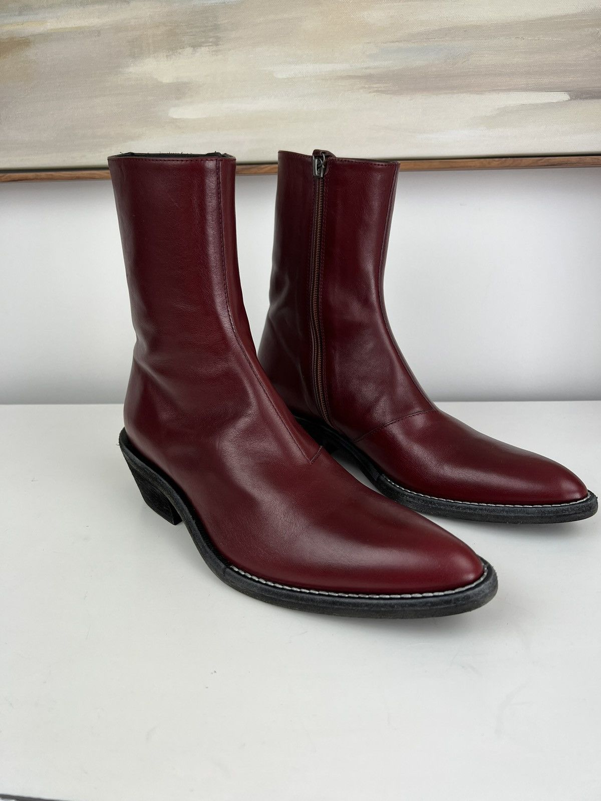 Haider Ackermann NEW Haider Ackermann RARE COLOR Ashkam Red Evening Boots 40 Size US 7 / EU 40 - 2 Thumbnail
