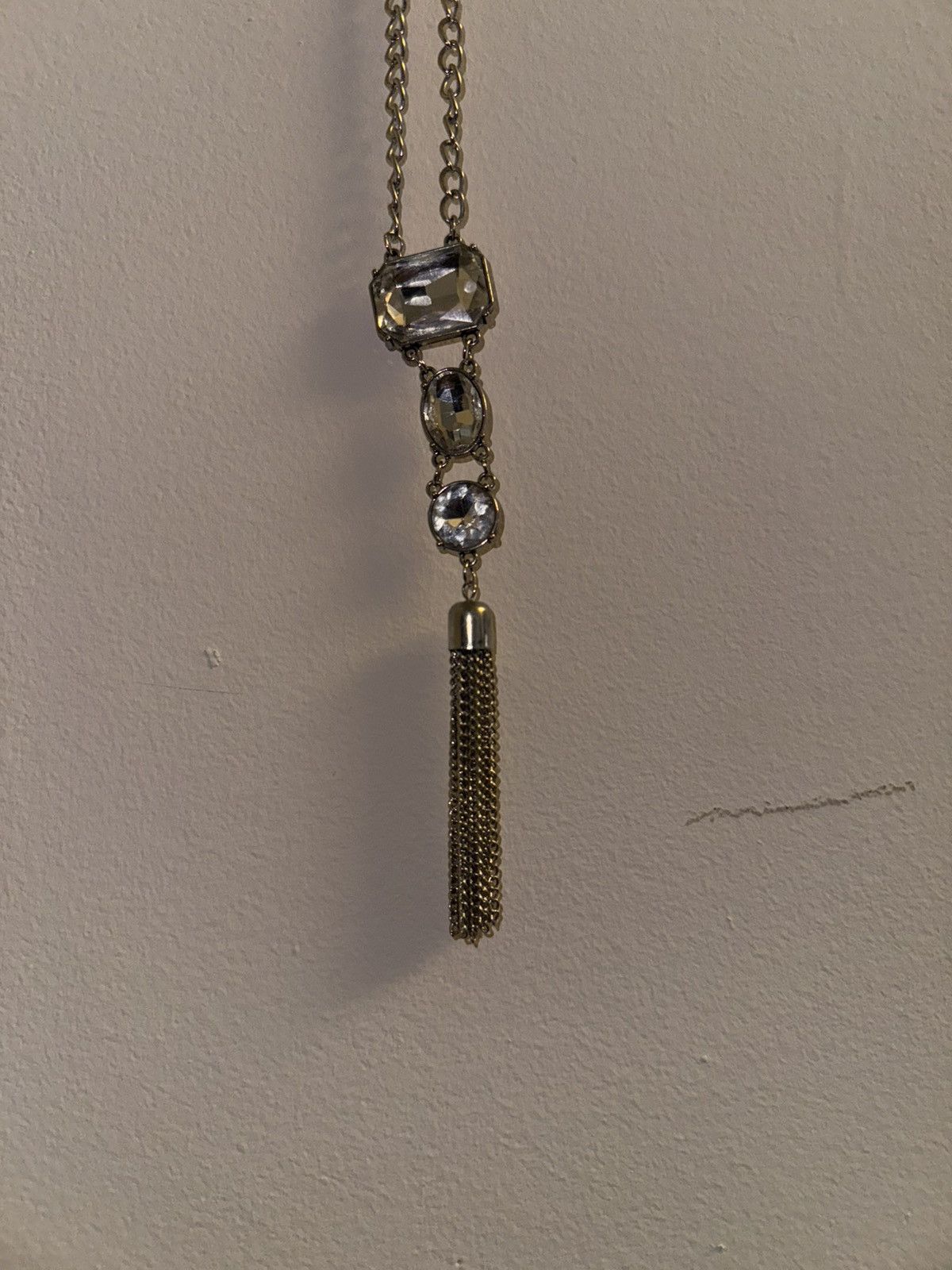 Other Women’s Triple Rhinestone Necklace w/ Tassel Size ONE SIZE - 3 Thumbnail