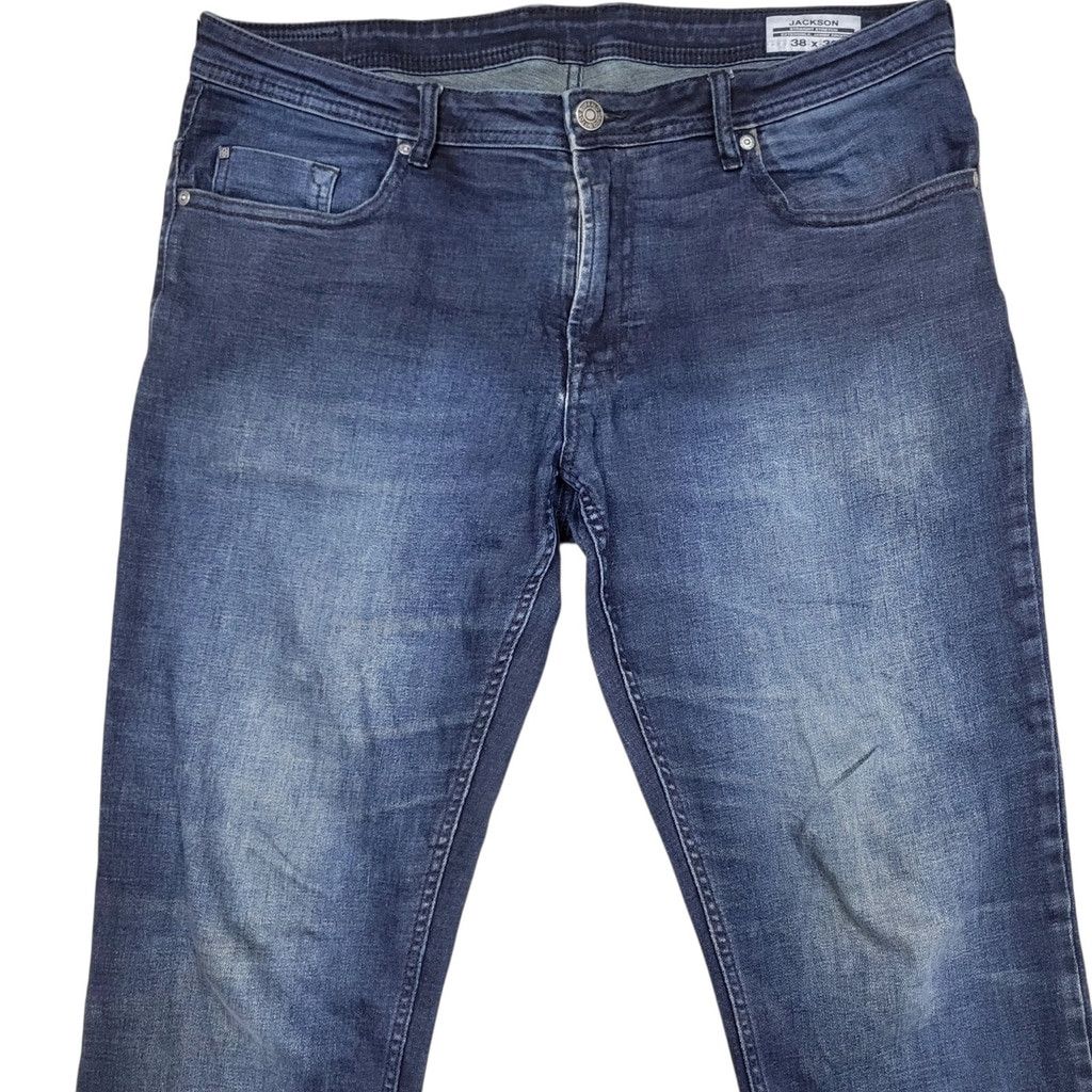 Buffalo David Bitton Buffalo David Bitton Jackson Blue Straight Stretch Extensibl Size US 38 / EU 54 - 5 Thumbnail