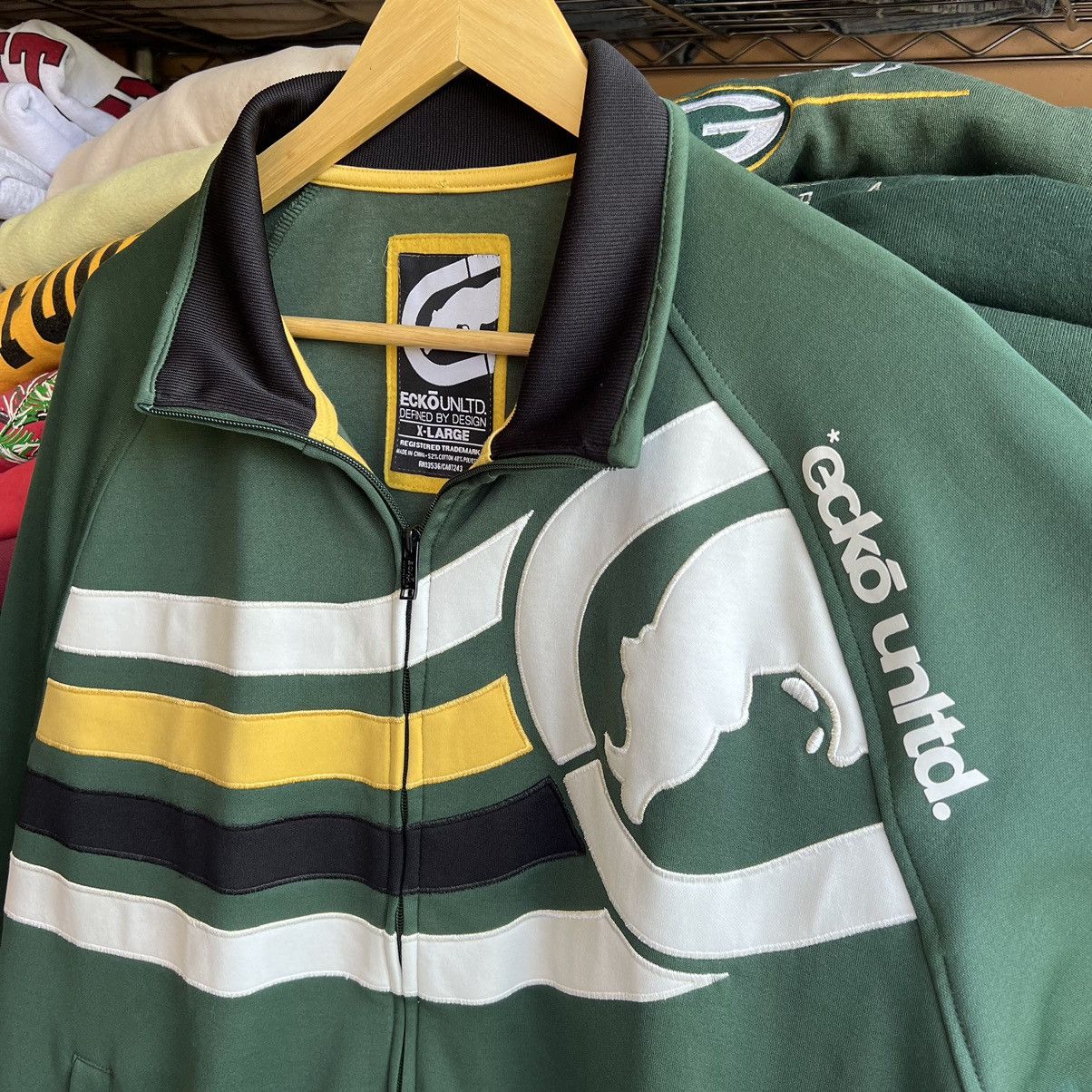 Ecko Unltd. × Vintage Y2K Ecko Unltd Striped Zip Jacket Size US XL / EU 56 / 4 - 2 Thumbnail