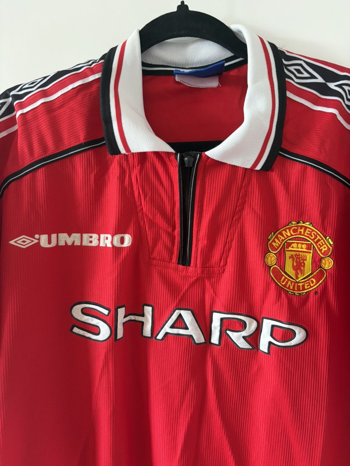 Manchester United umbro 1998-2000 domowa Vintage — zdjęcie 2