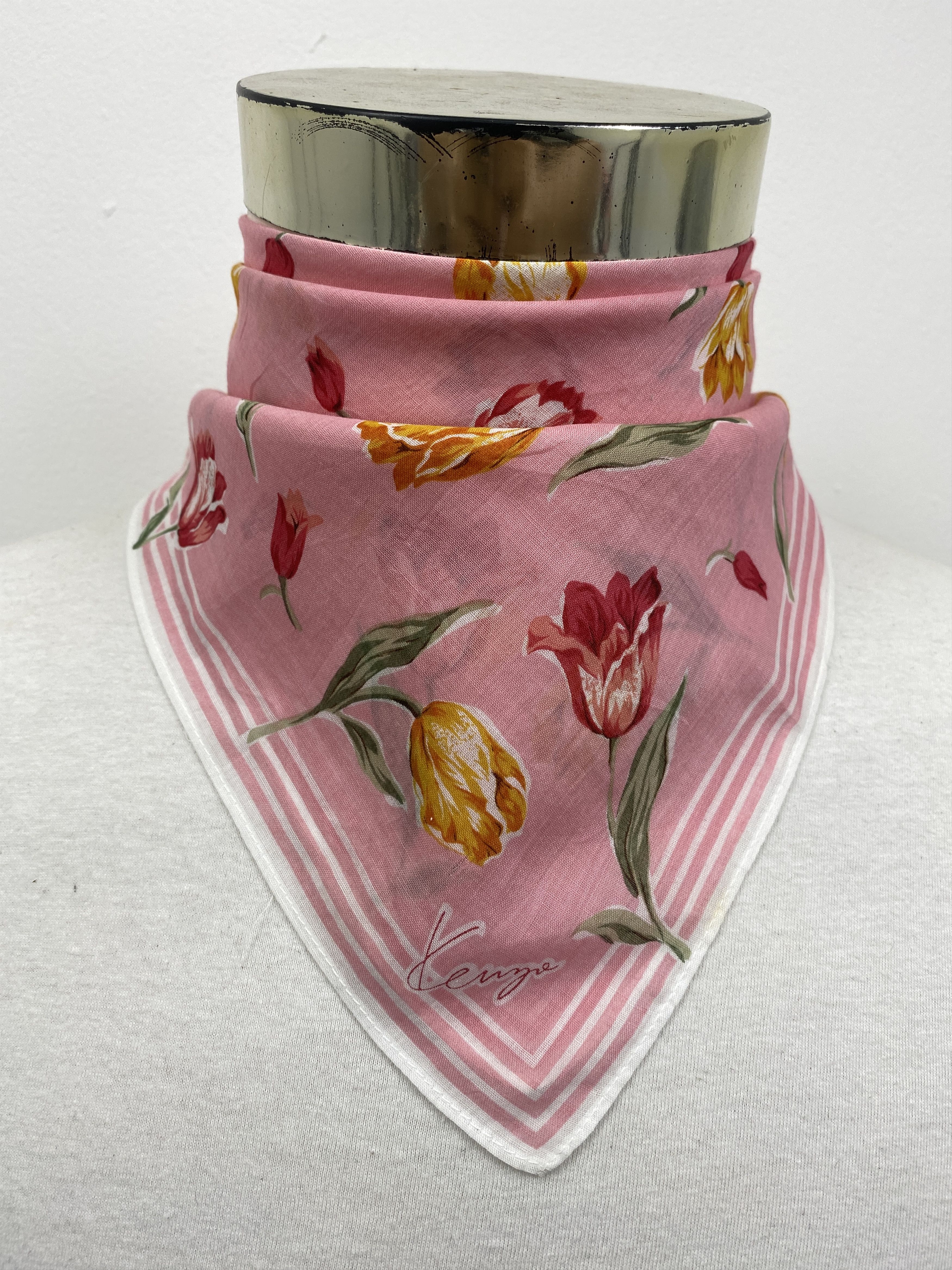 Kenzo × Vintage Kenzo Handkerchief / Bandana / Neckerchief HKC0211 Size ONE SIZE - 1 Thumbnail