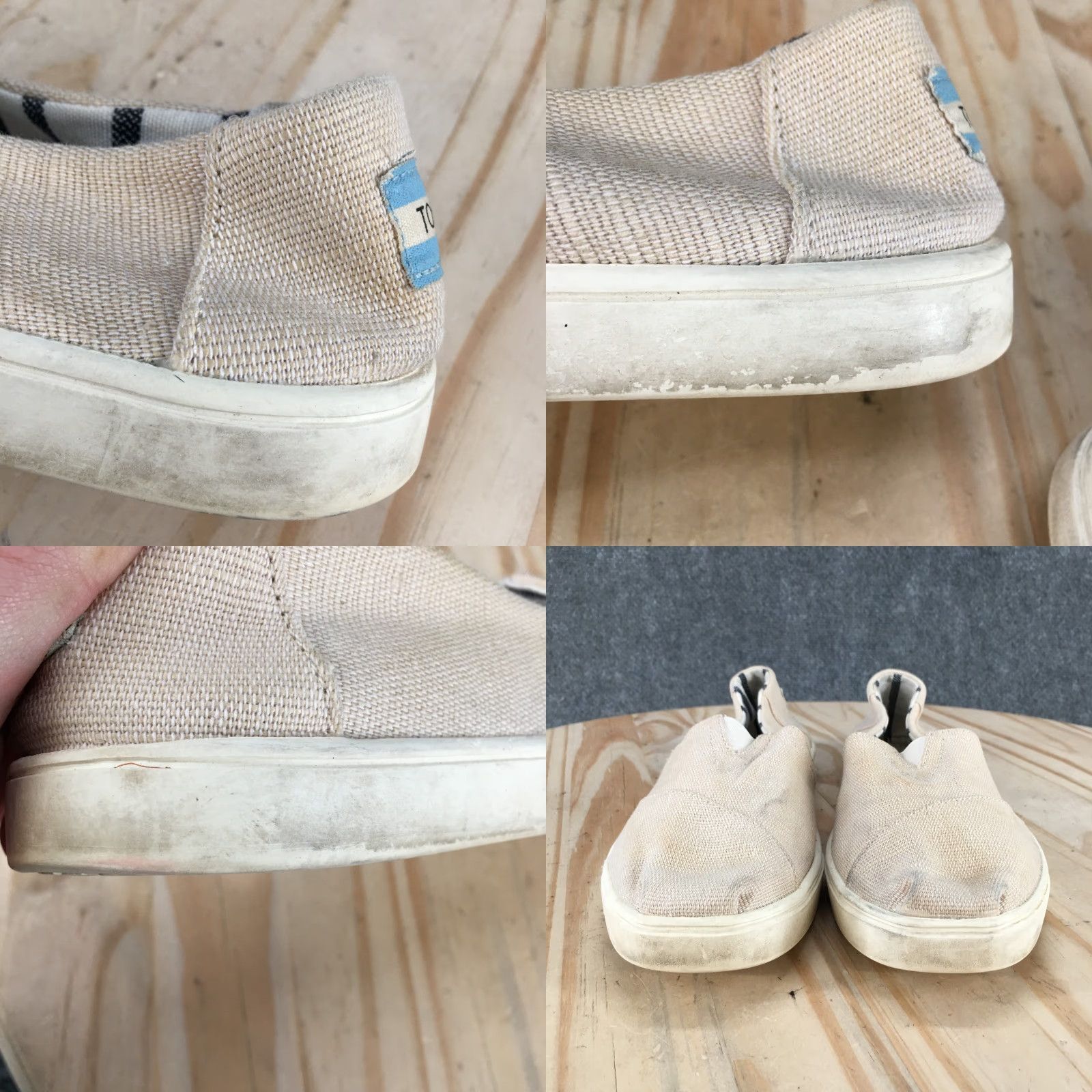 Toms TOMS Shoes Womens 8.5 Alpargatas Slip On Tan Canvas Low Top Comfort Casual Size M / US 6-8 / IT 42-44 - 8 Thumbnail