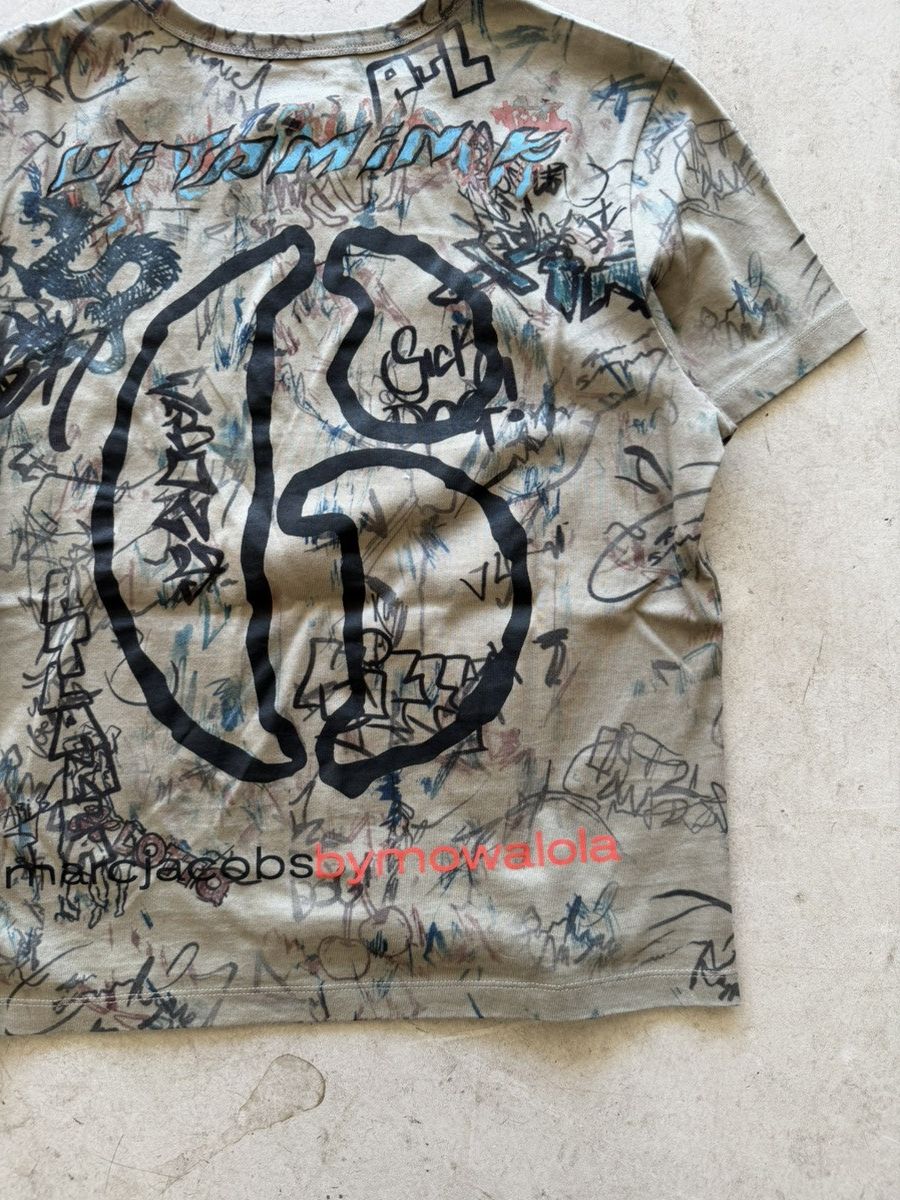 Marc Jacobs × Mowalola Mowalola x Marc Jacobs Graffiti Baby Tee Size XL / US 12-14 / IT 48-50 - 8 Thumbnail