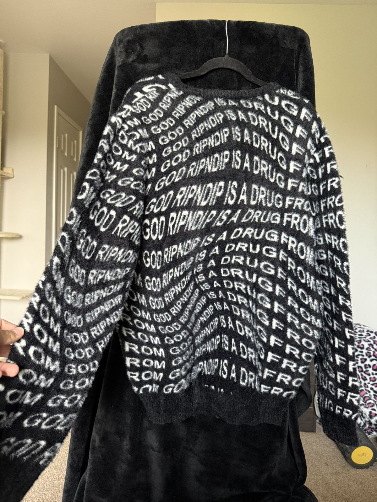 RIPNDIP Ripndip Knit Sweater “Ripndip Is A Drug From God” All Over P Size US M / EU 48-50 / 2 - 2 Thumbnail
