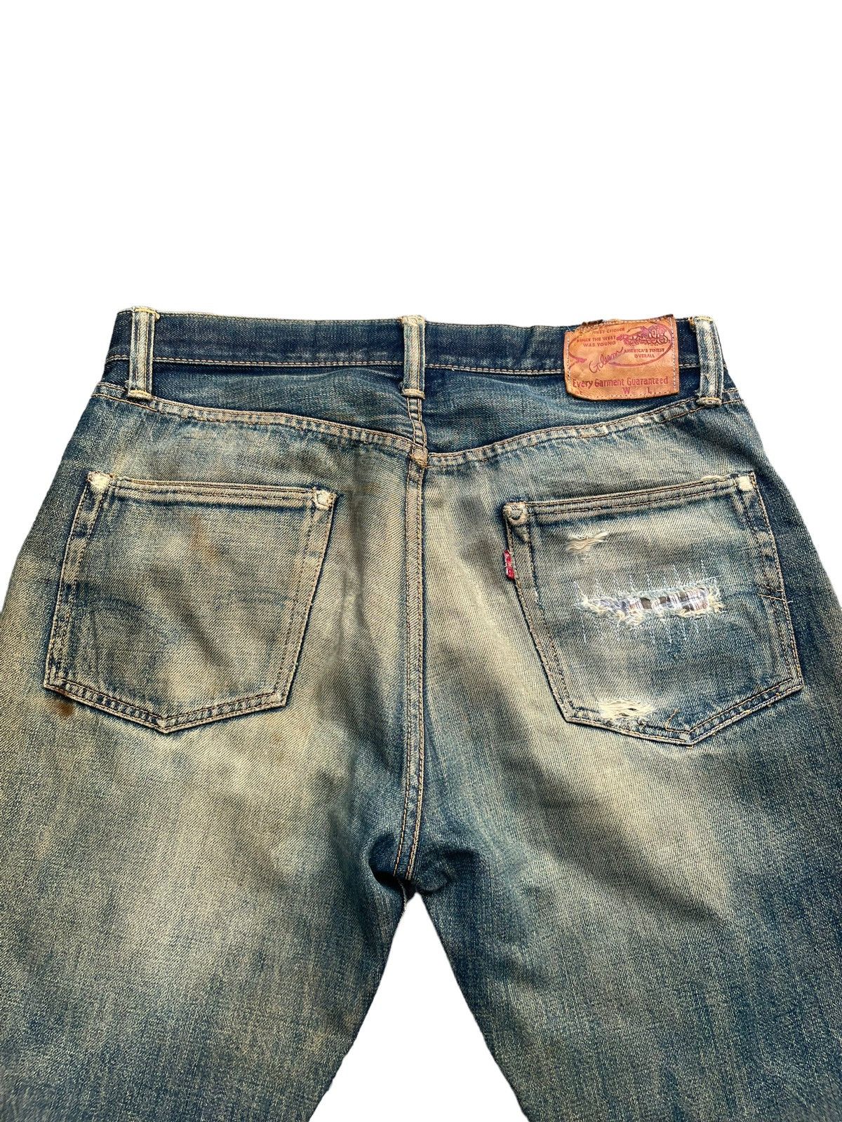 Japanese Brand × Vintage Vintage Gleem Selvedge Distresed Denim Size US 34 / EU 50 - 12 Thumbnail